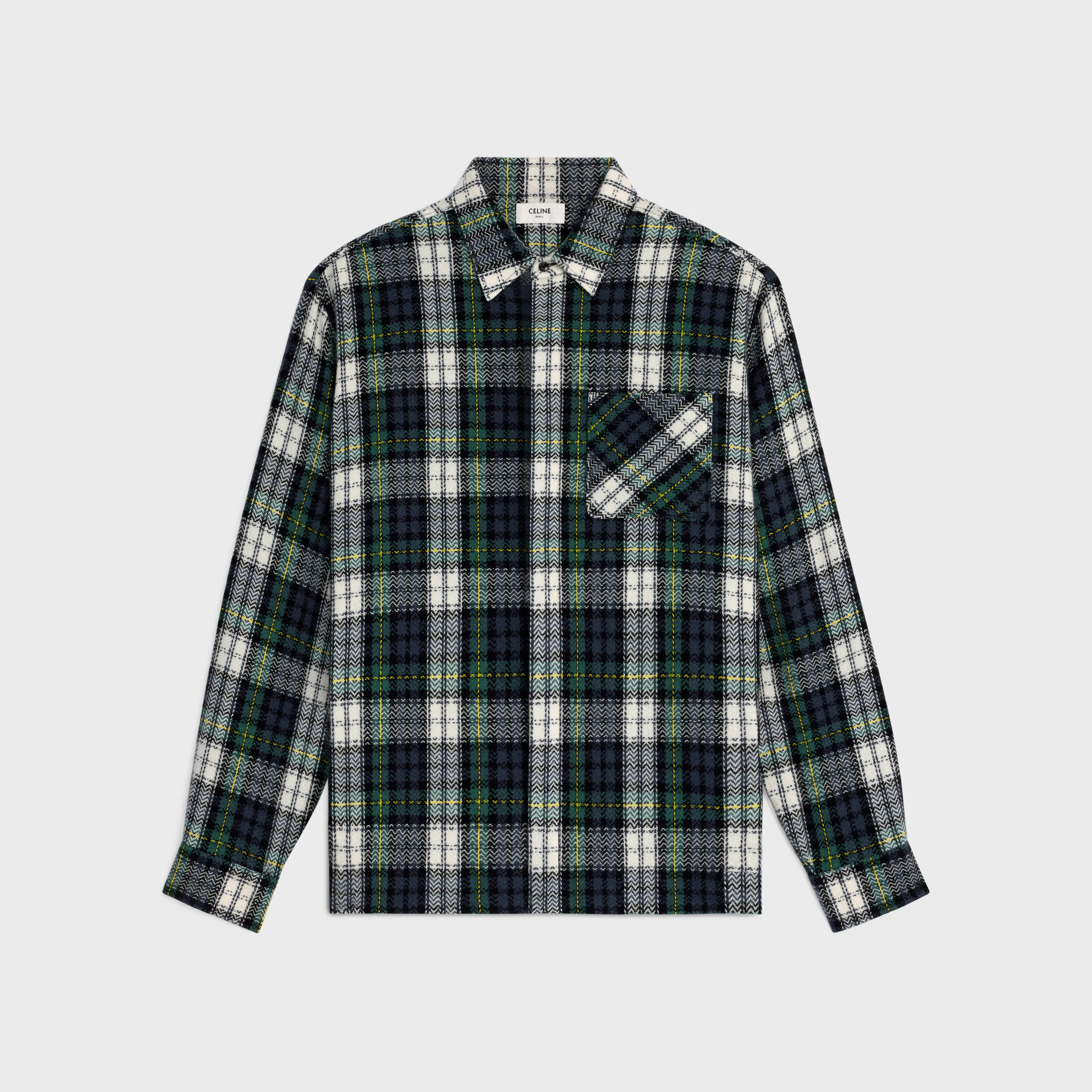 overshirt IN tartan cashmere