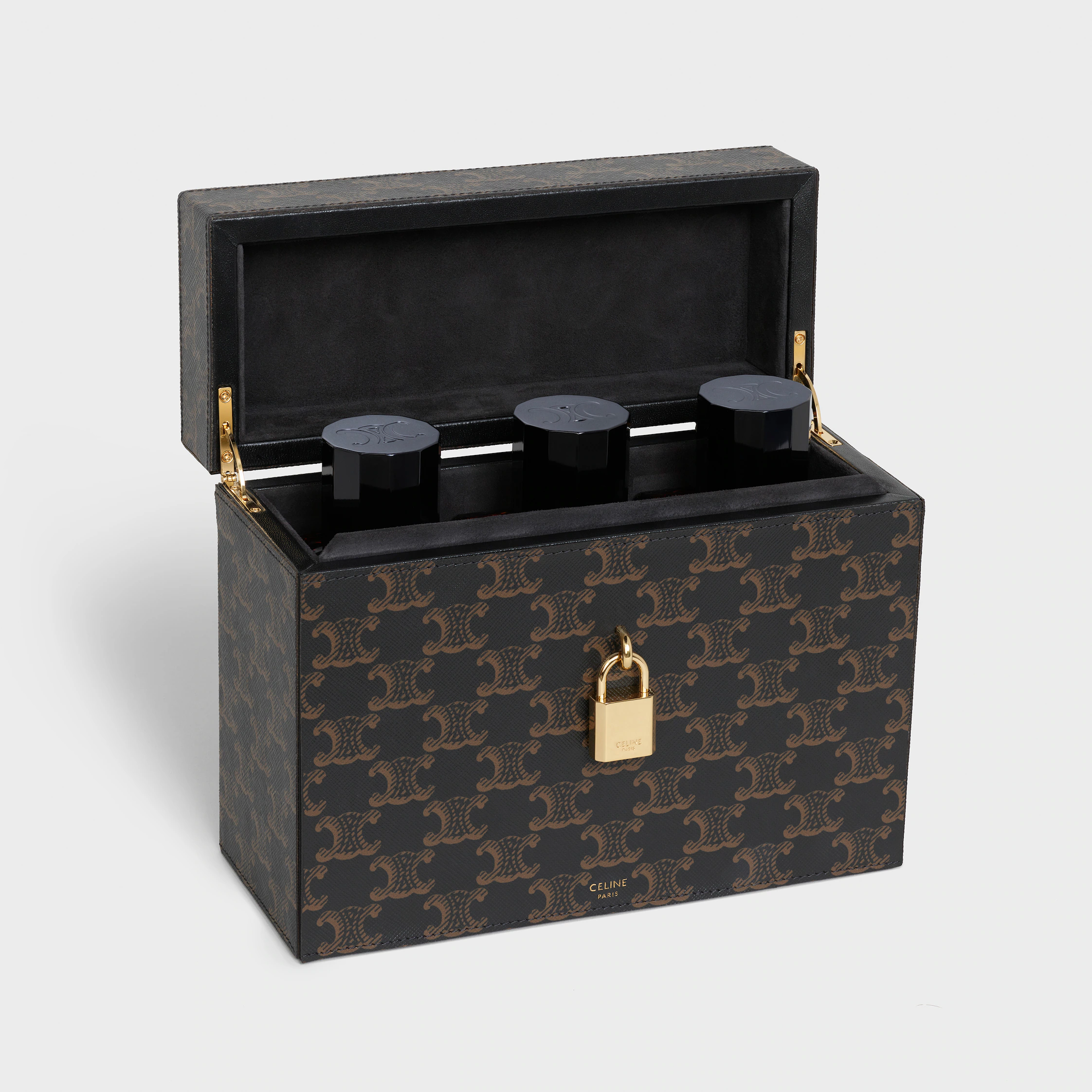 Case 3 Perfumes 200ML in Triomphe Canvas and Natural Calfskin