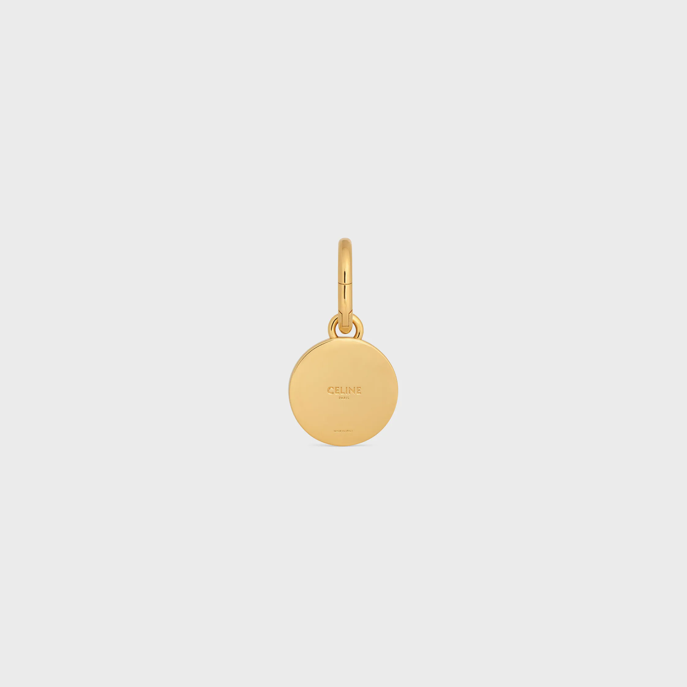 CHARMS PEARL MEDAL IN RESIN PEARLS AND BRASS WITH GOLD FINISH