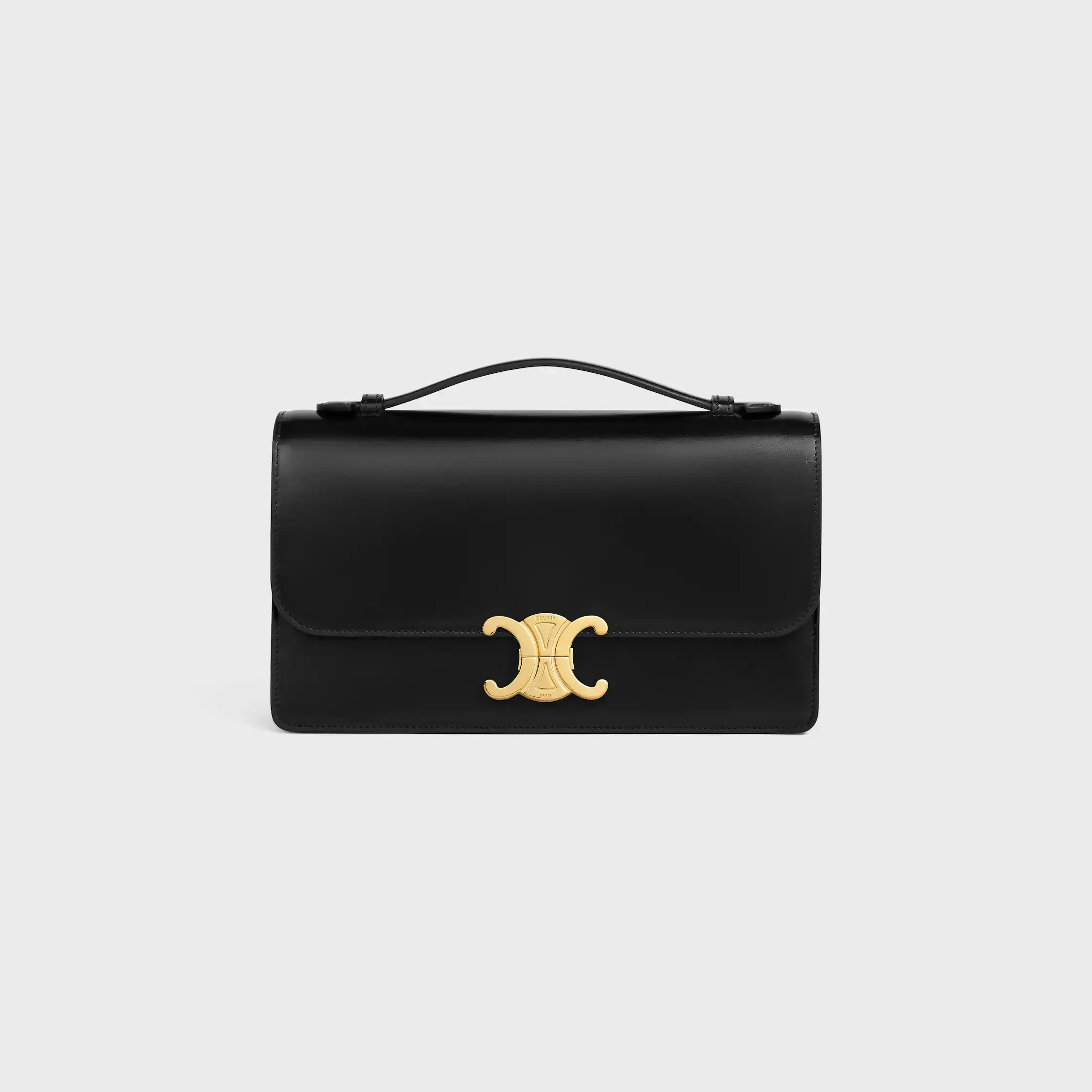 MEDIUM TRIOMPHE FOLIO IN SHINY CALFSKIN