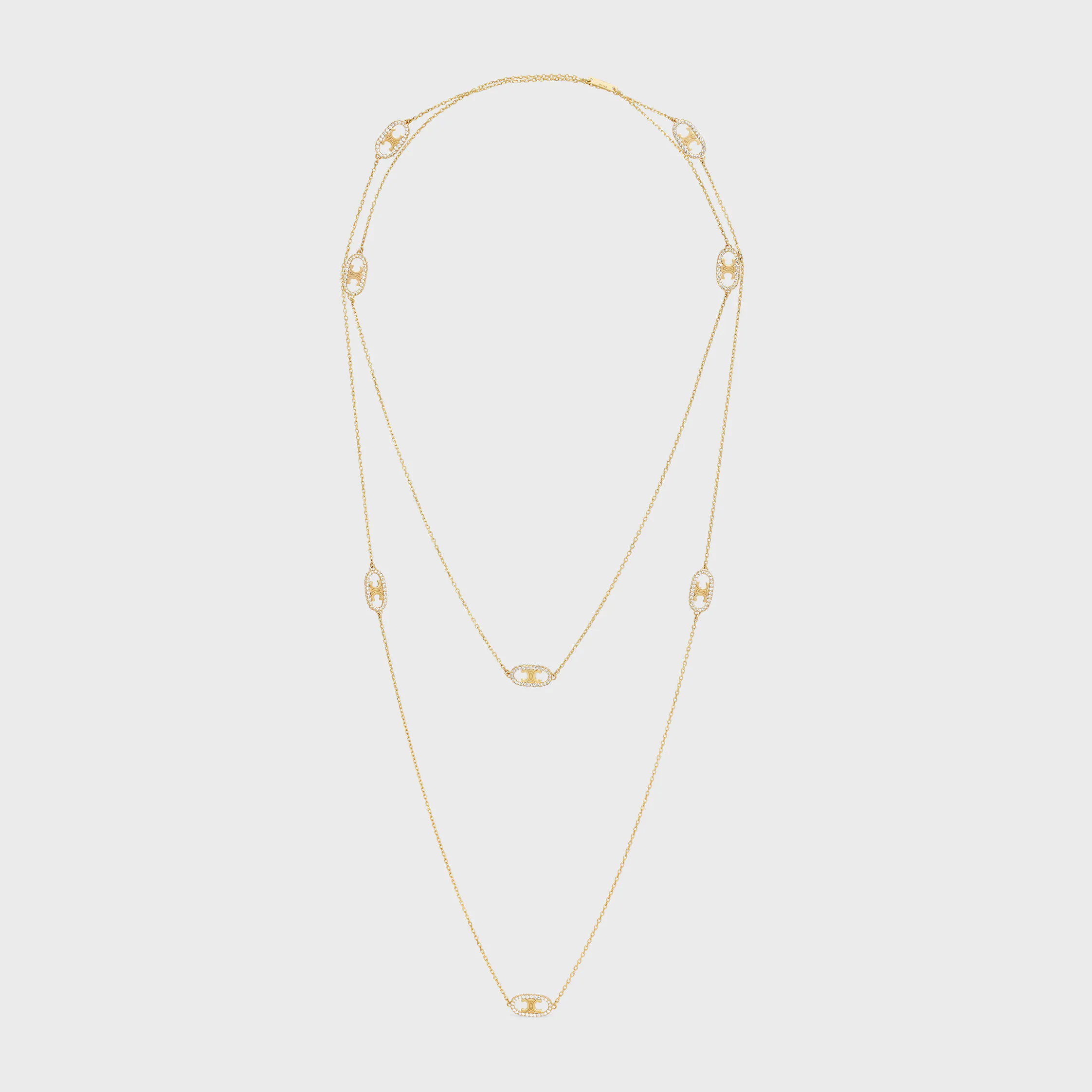 Maillon Triomphe Sautoir in Yellow Gold and Diamonds