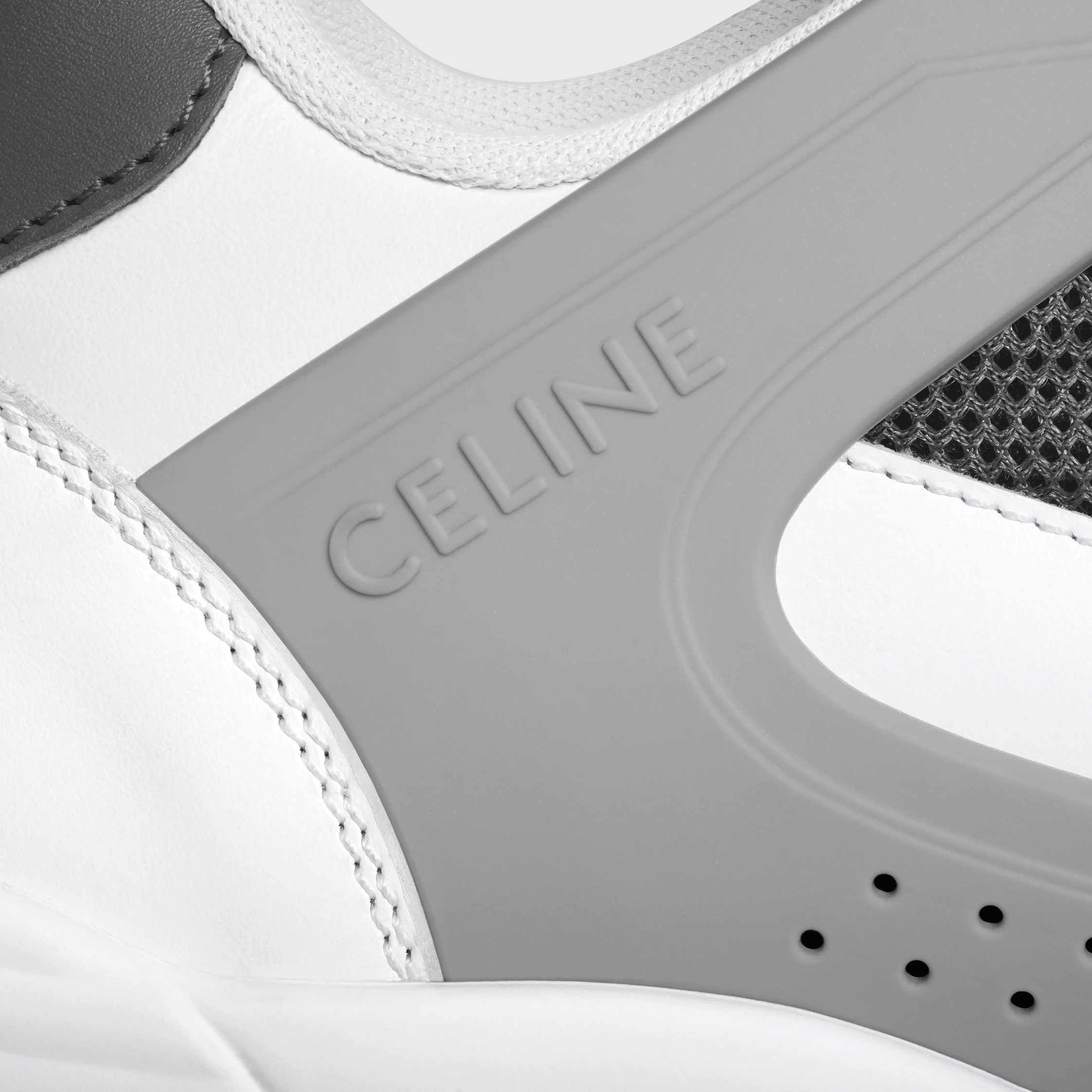 CT-09 TRAINER SNEAKER in CALFSKIN AND MESH