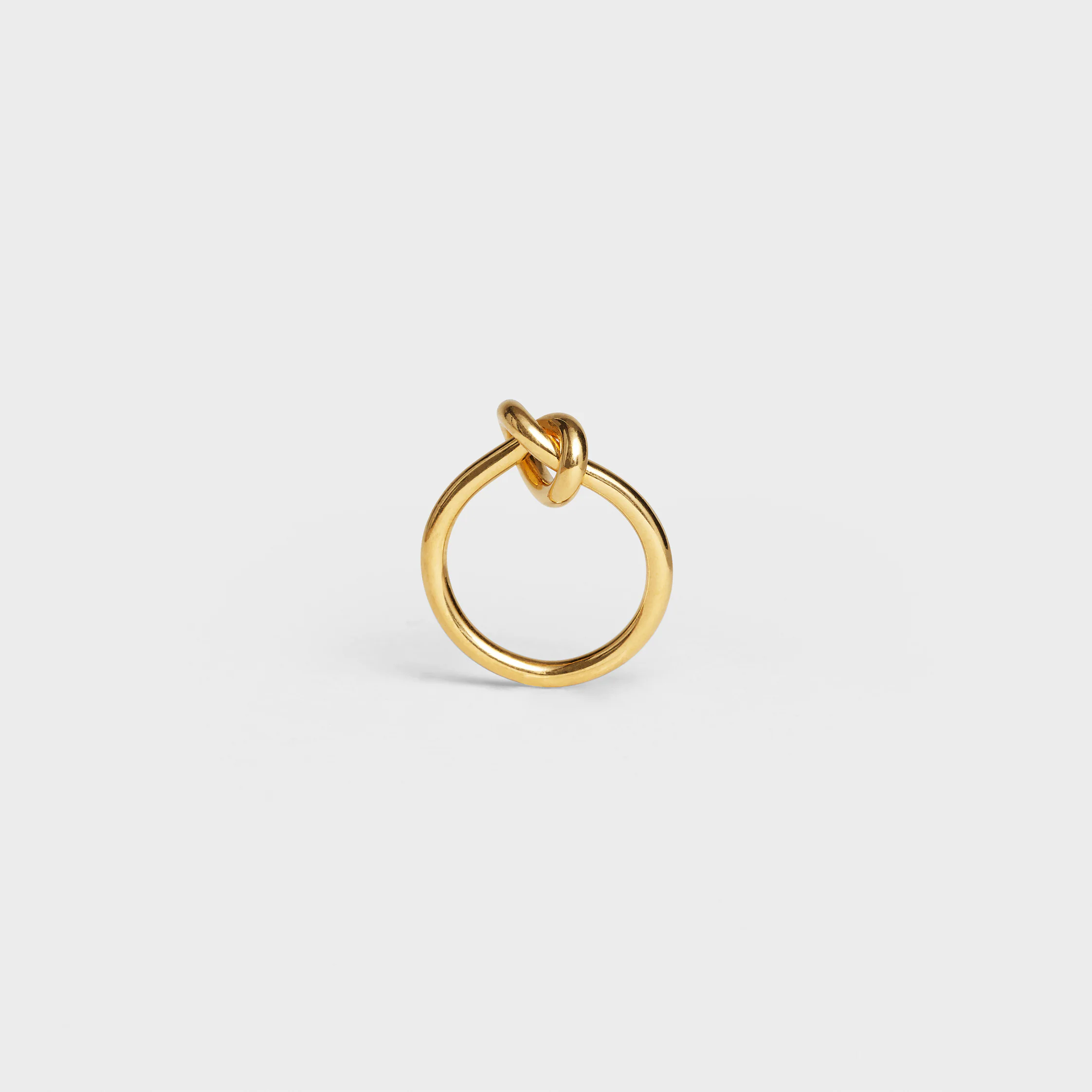 Knot Ring in Brass with Gold finish