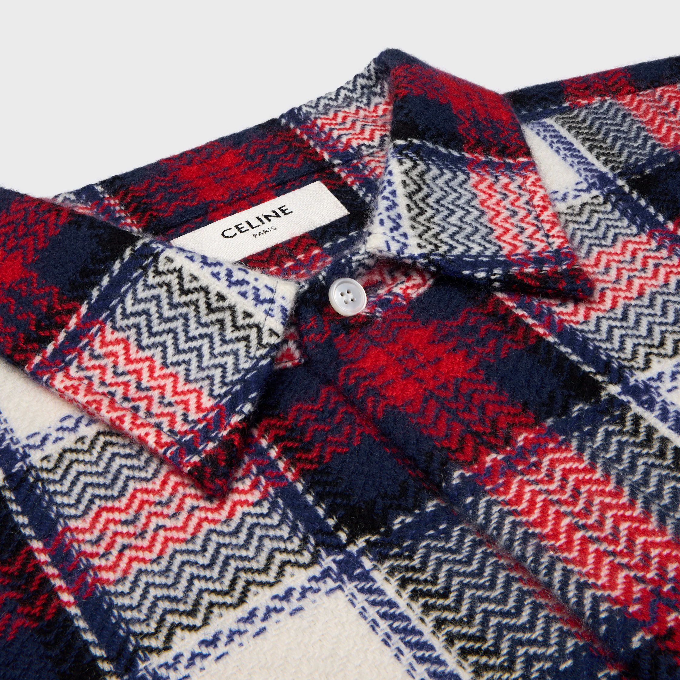overshirt IN checked cashmere