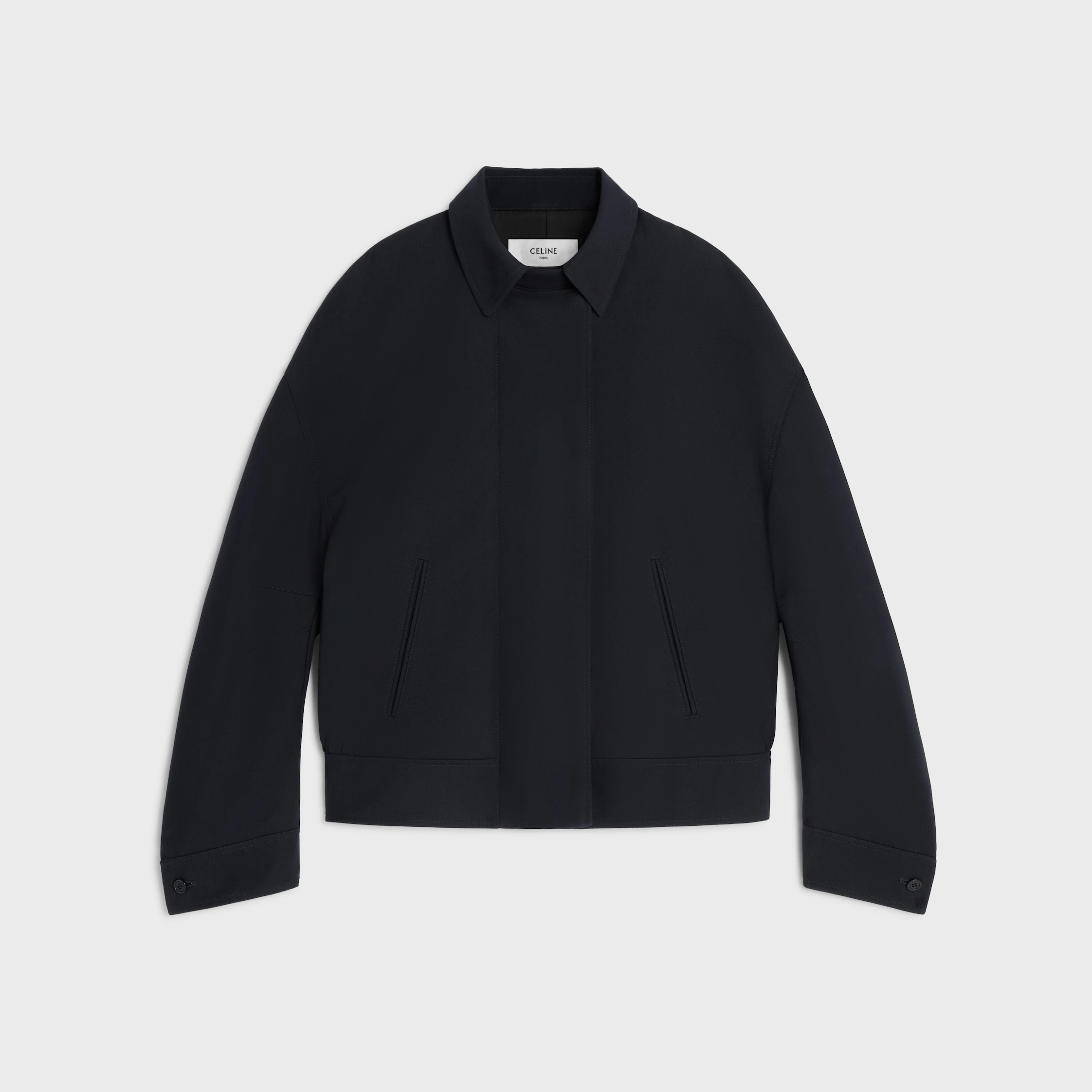 jacket IN WOOL AND COTTON GABARDINE