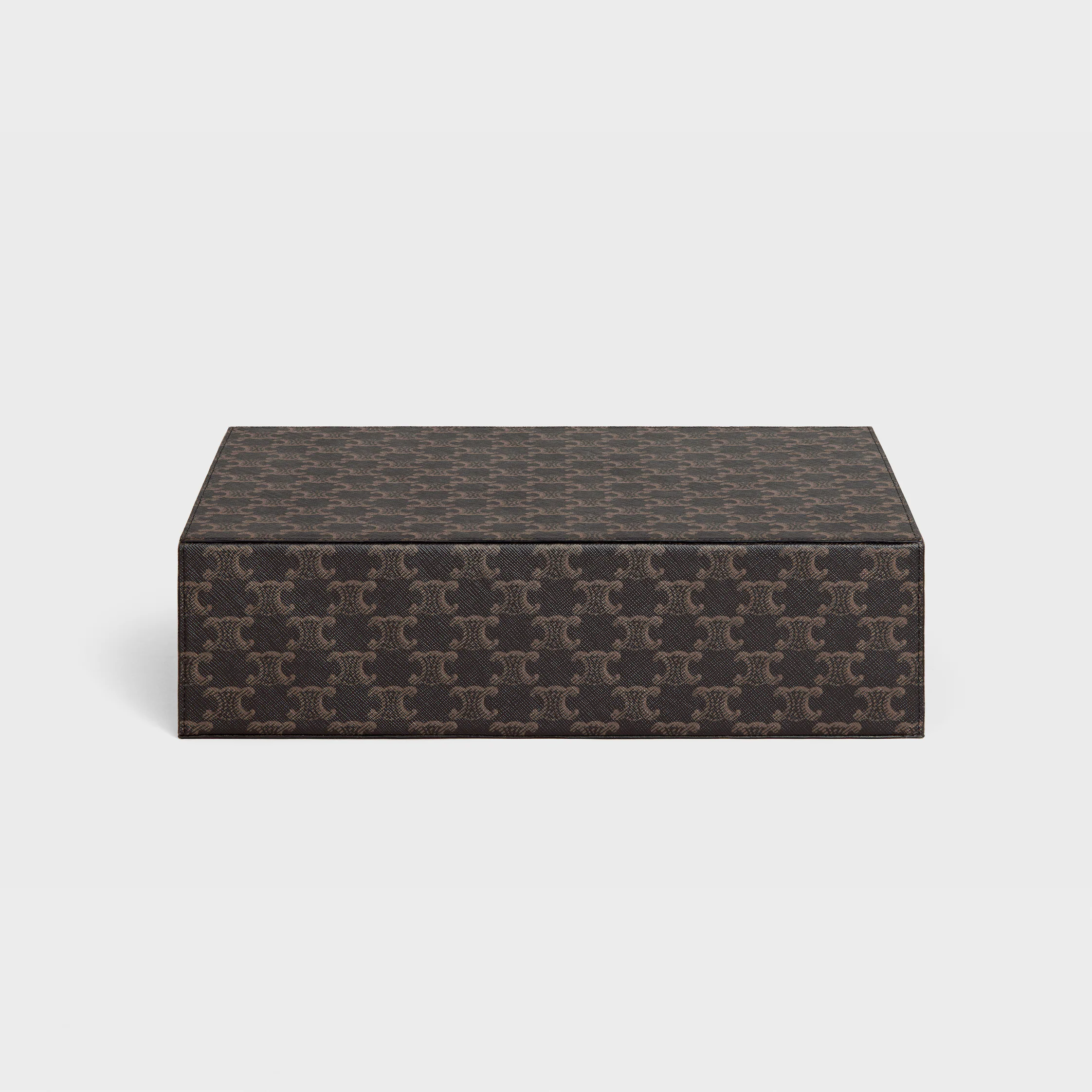 stationery case in triomphe canvas and calfskin