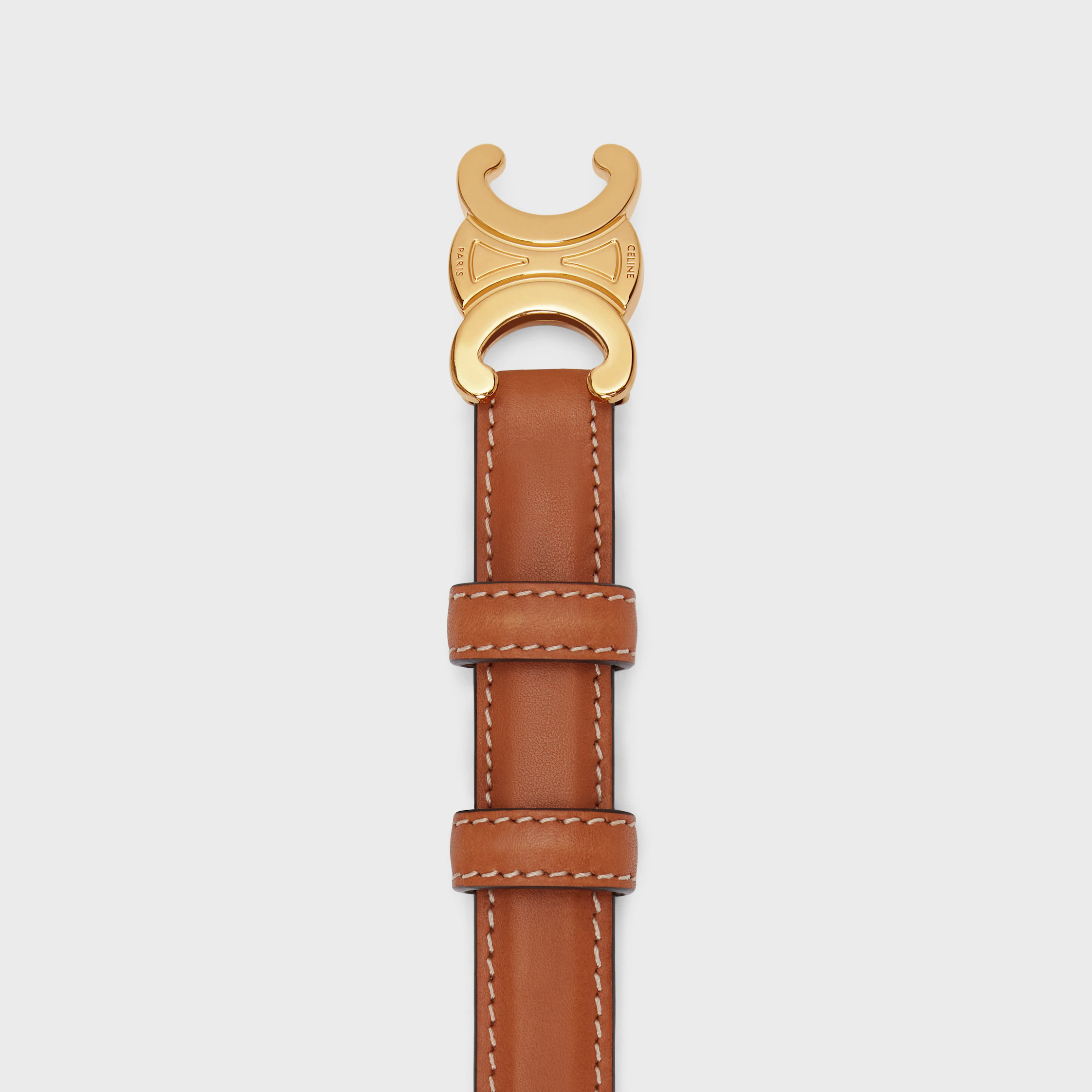 Triomphe Belt 18MM IN Natural Calfskin