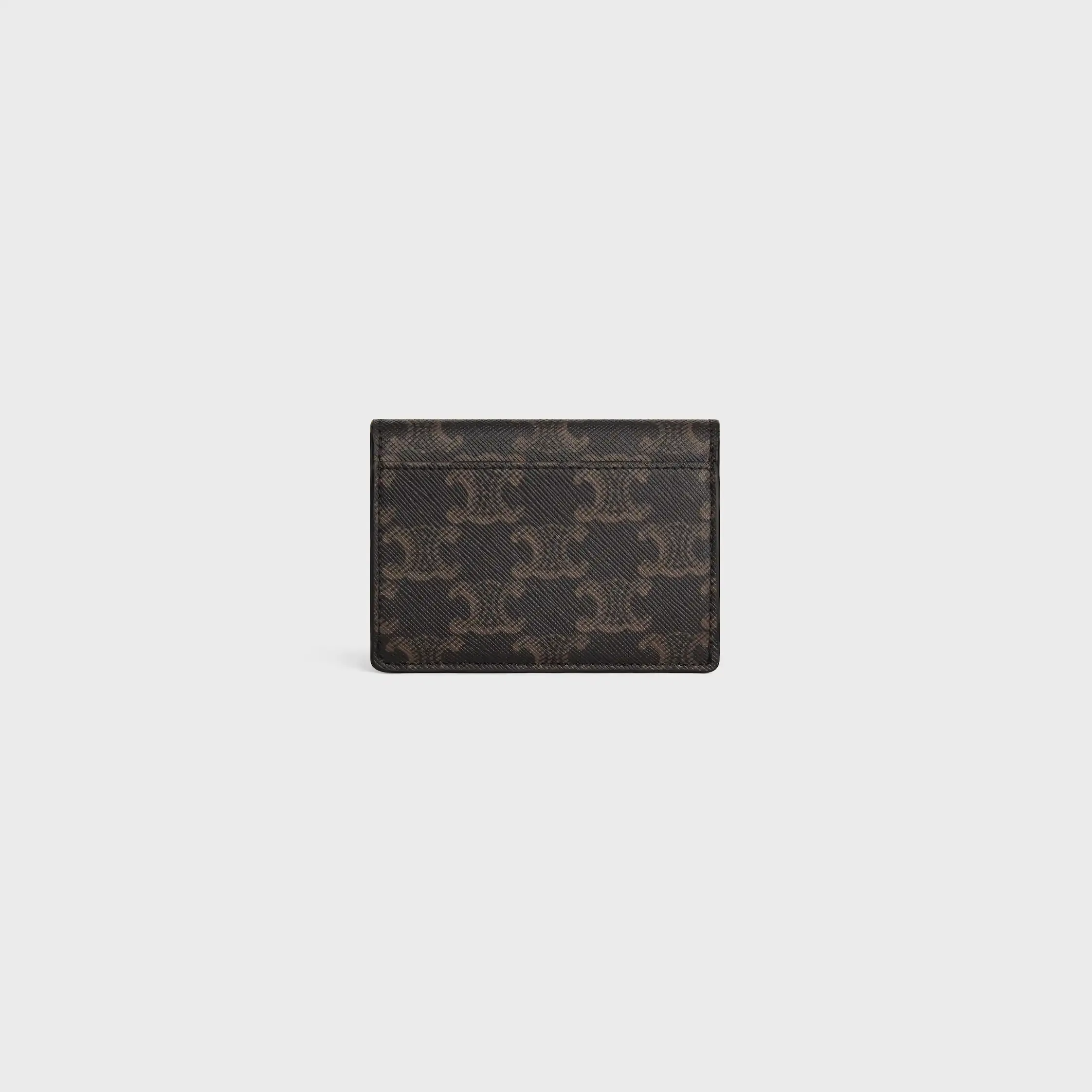 CARD HOLDER WITH FLAP TRIOMPHE IN Triomphe Canvas