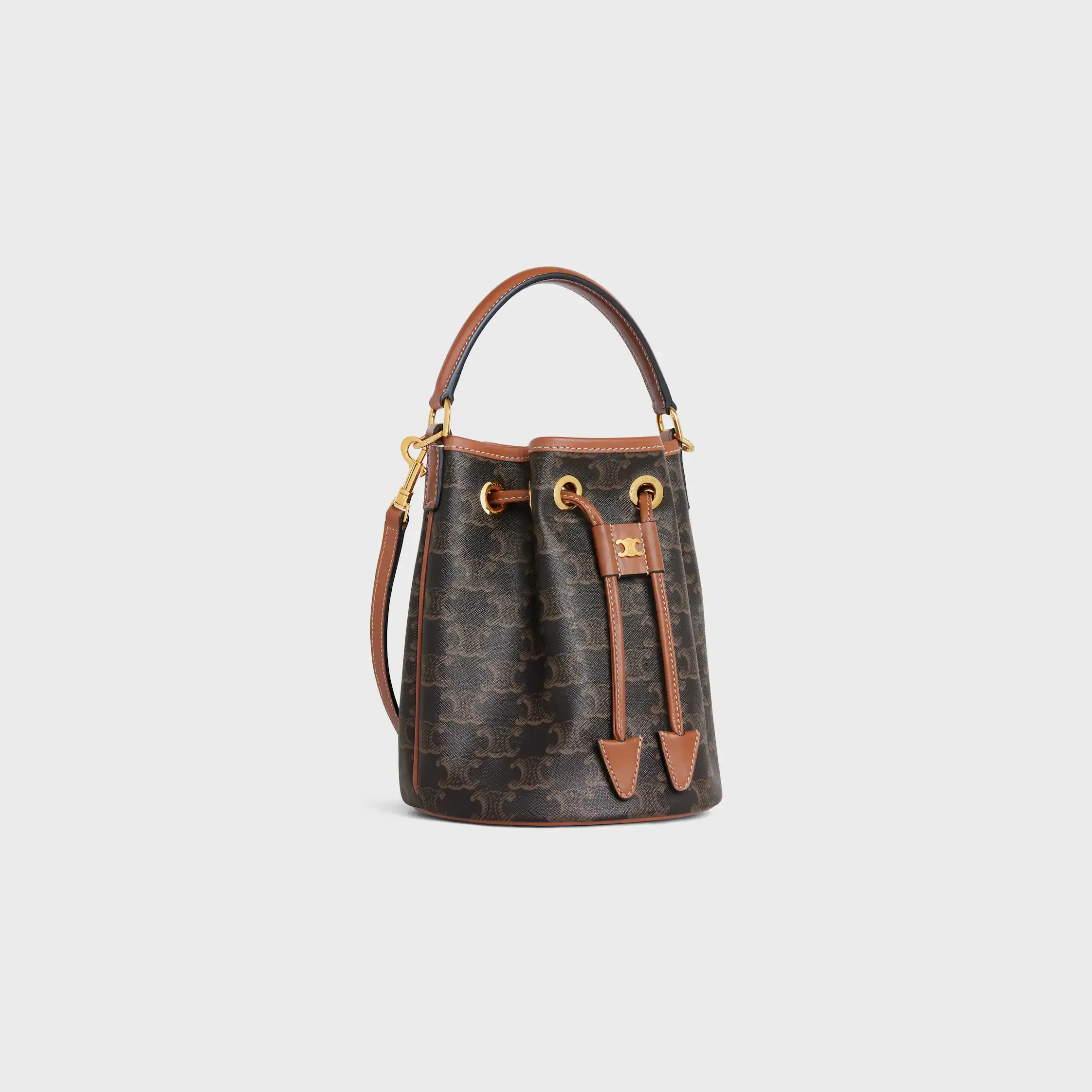 TEEN CLARA BAG IN Triomphe Canvas and calfskin