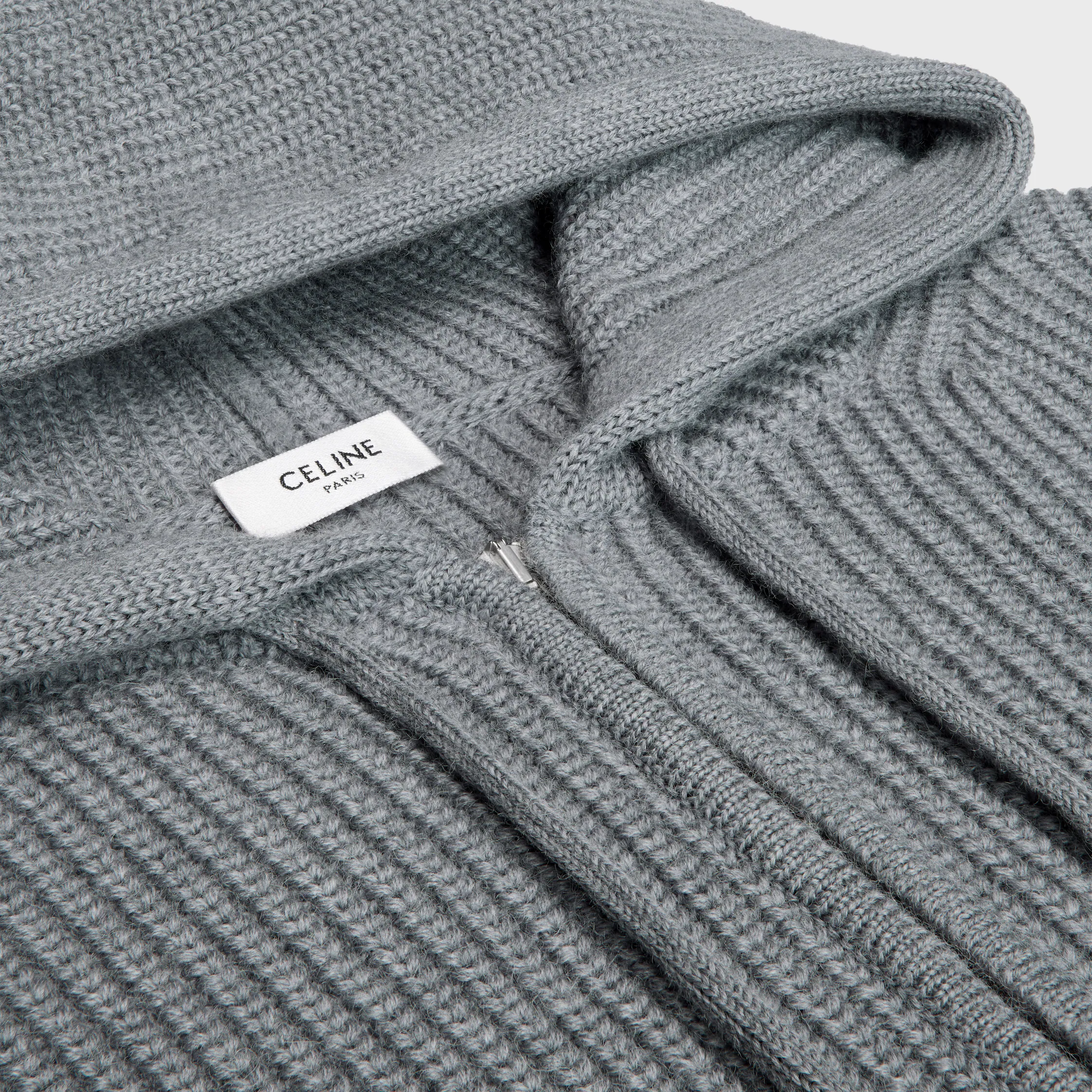 hooded cardigan IN WOOL
