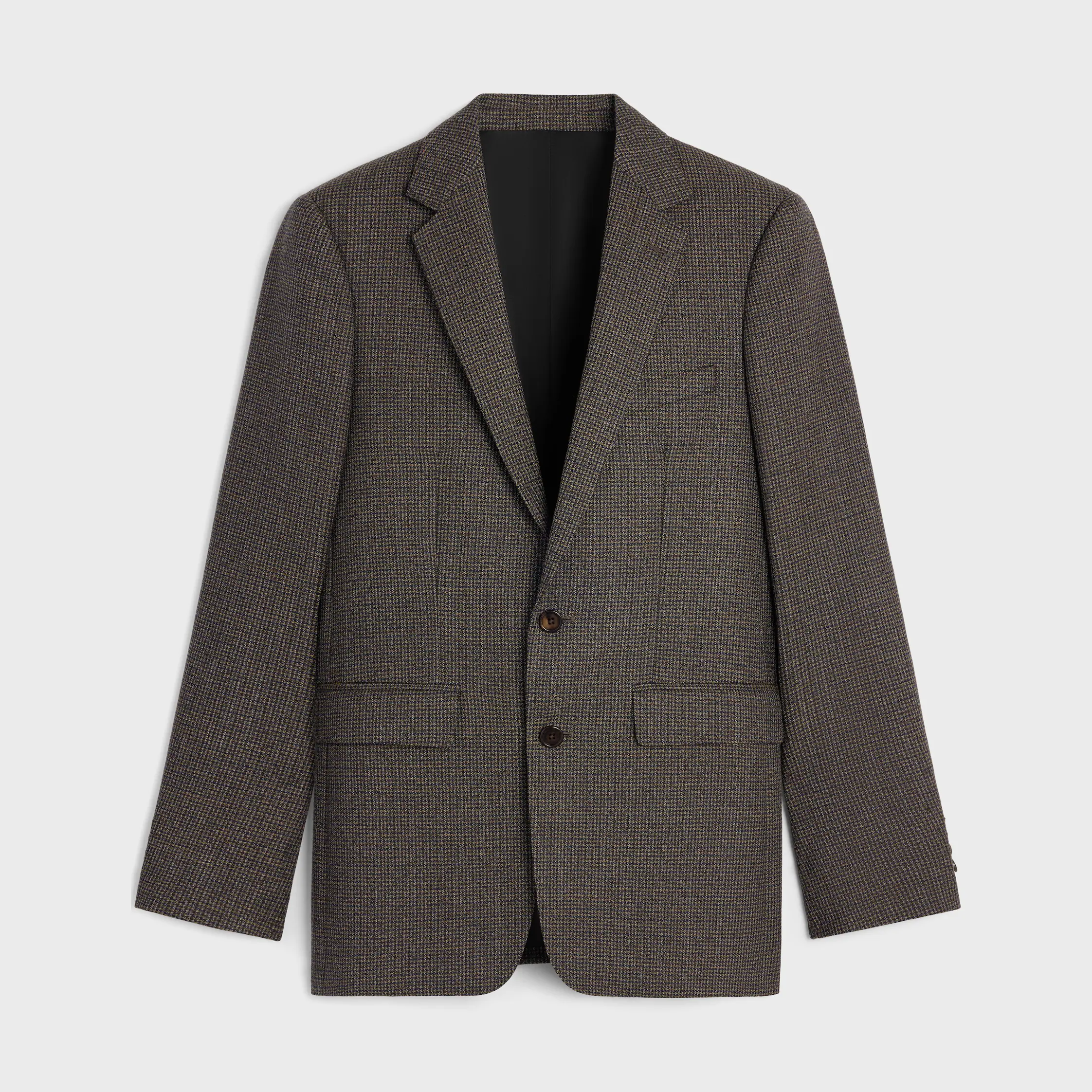 classic jacket IN MICRO HOUNDSTOOTH WOOL