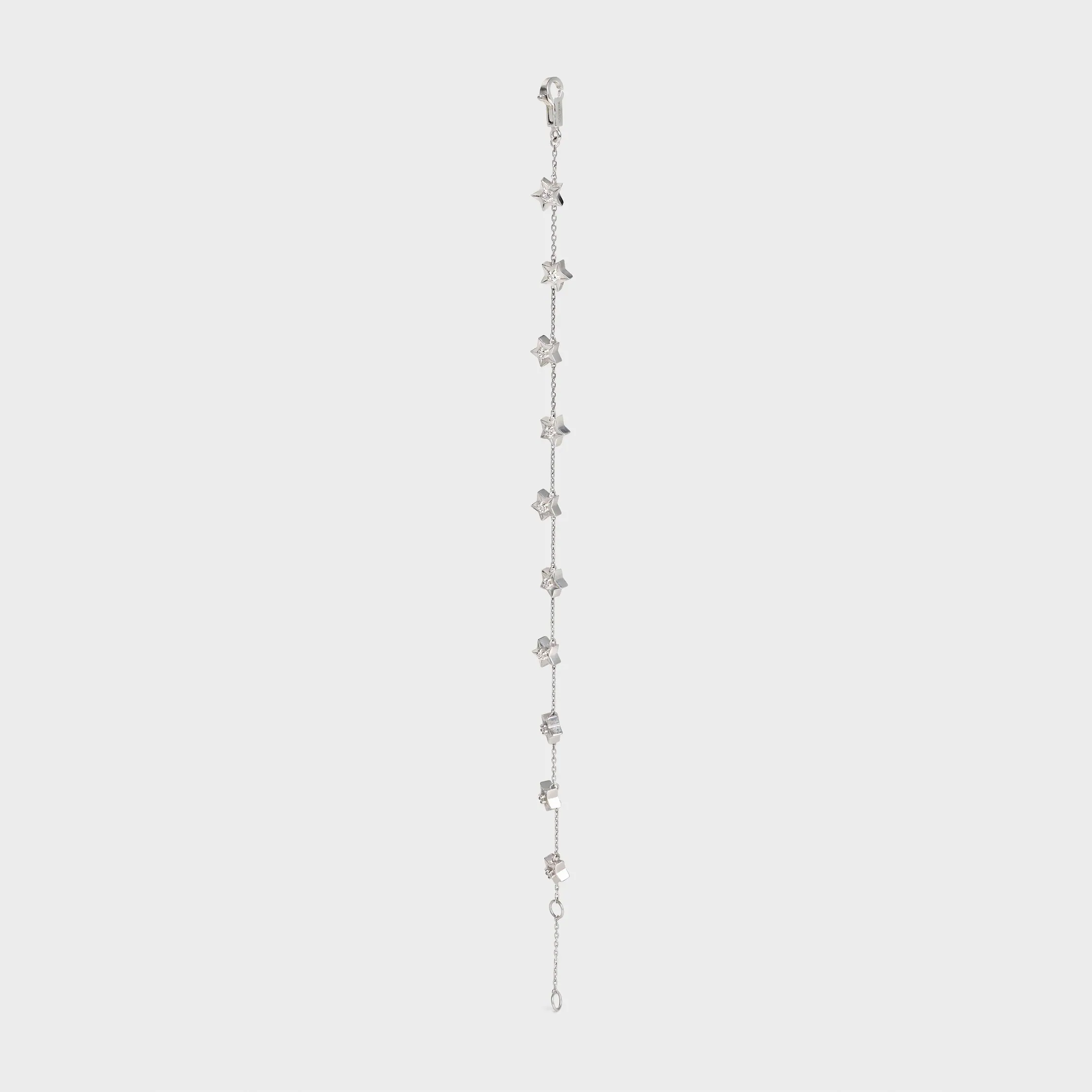 Etoile Celine Multi Stars Bracelet in White Gold and Diamonds
