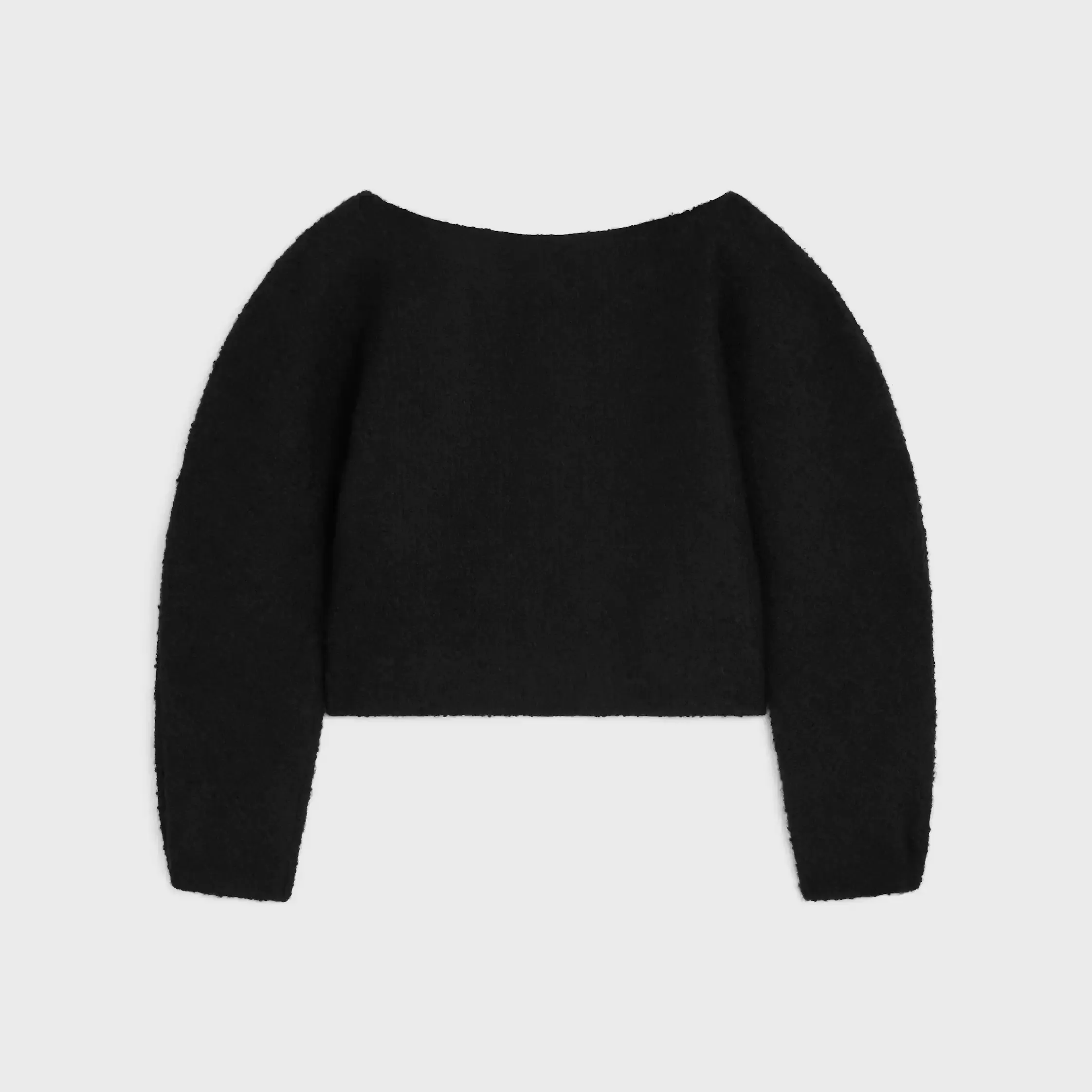 boatneck top IN cashmere and wool natté