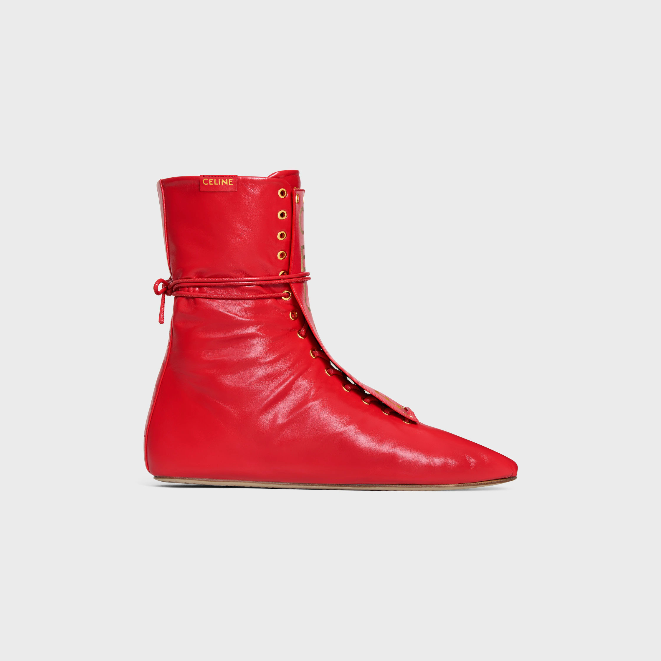 BALLET HIGH - LACE-UP BOOT IN LAMBSKIN