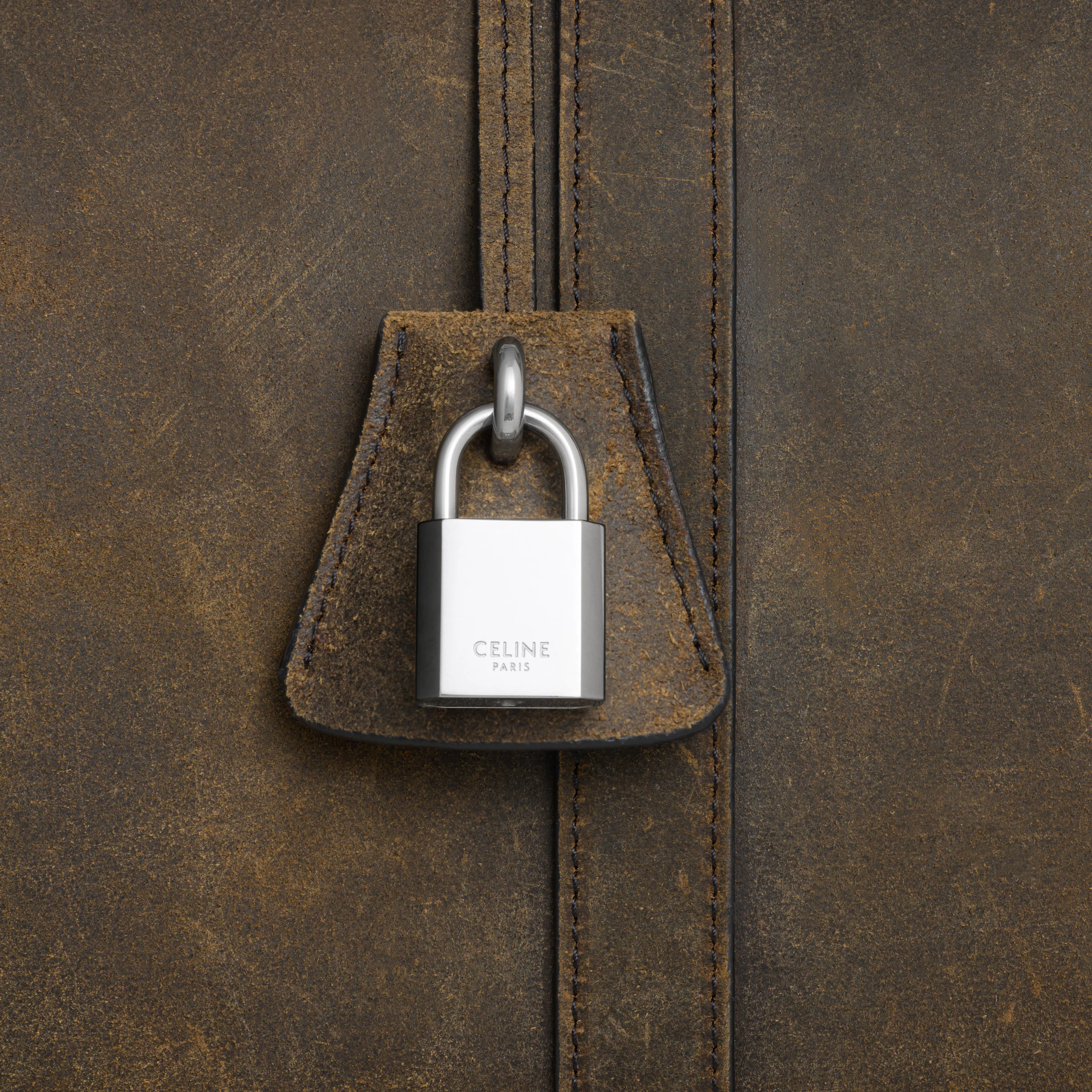 LARGE BOSTON IN SUEDE CALFSKIN WAXED EFFECT