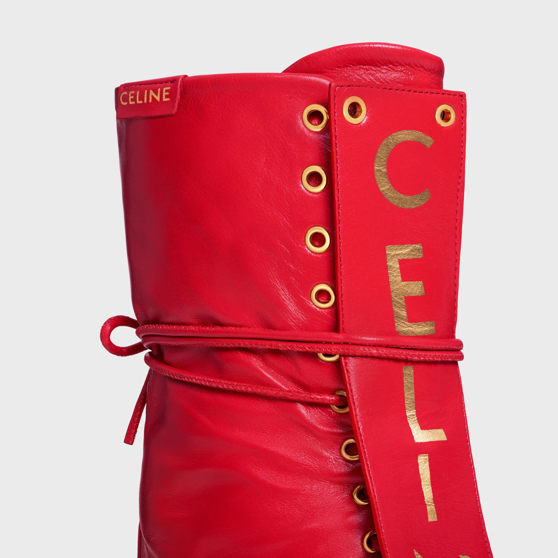 BALLET HIGH - LACE-UP BOOT IN LAMBSKIN