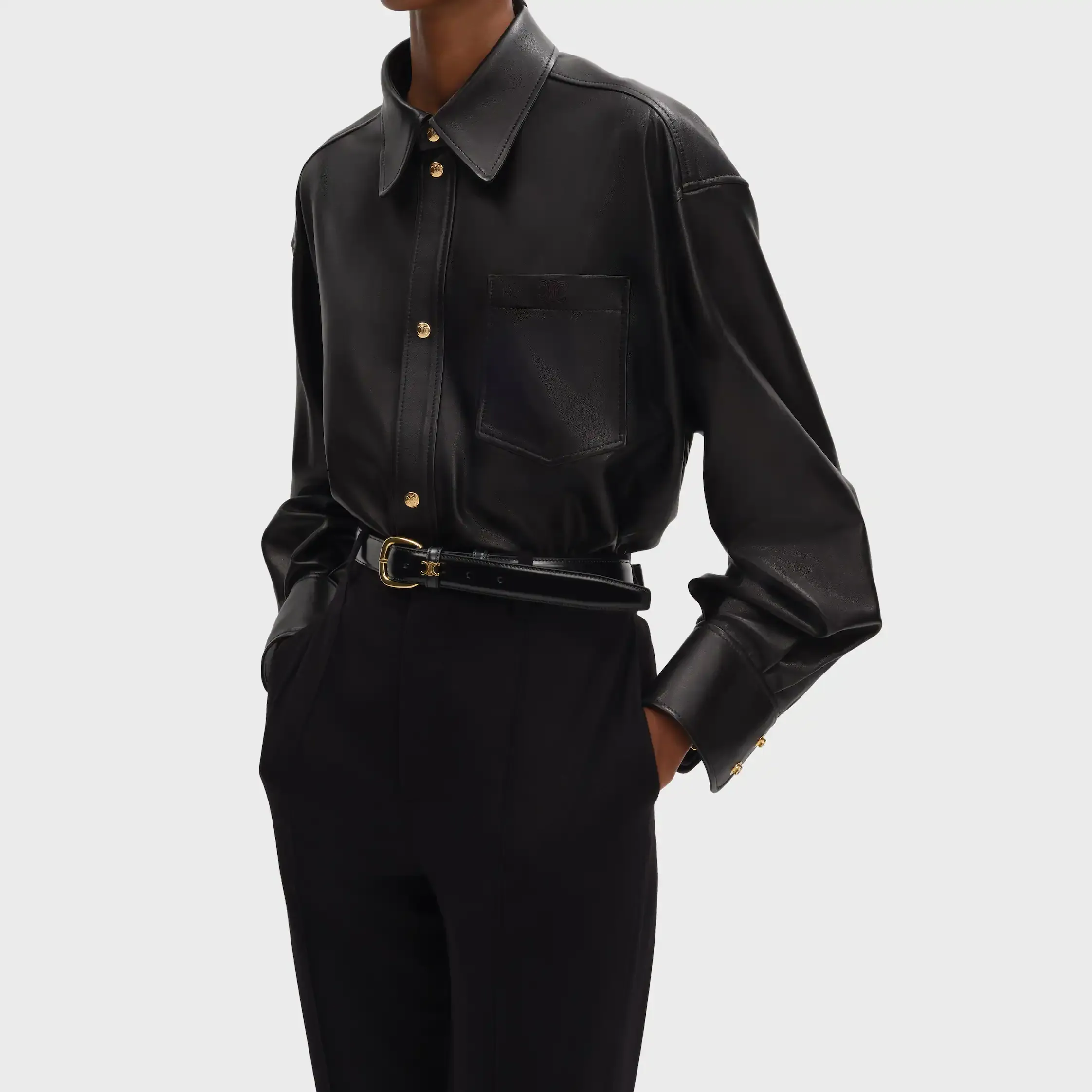 Shirt IN soft lambskin