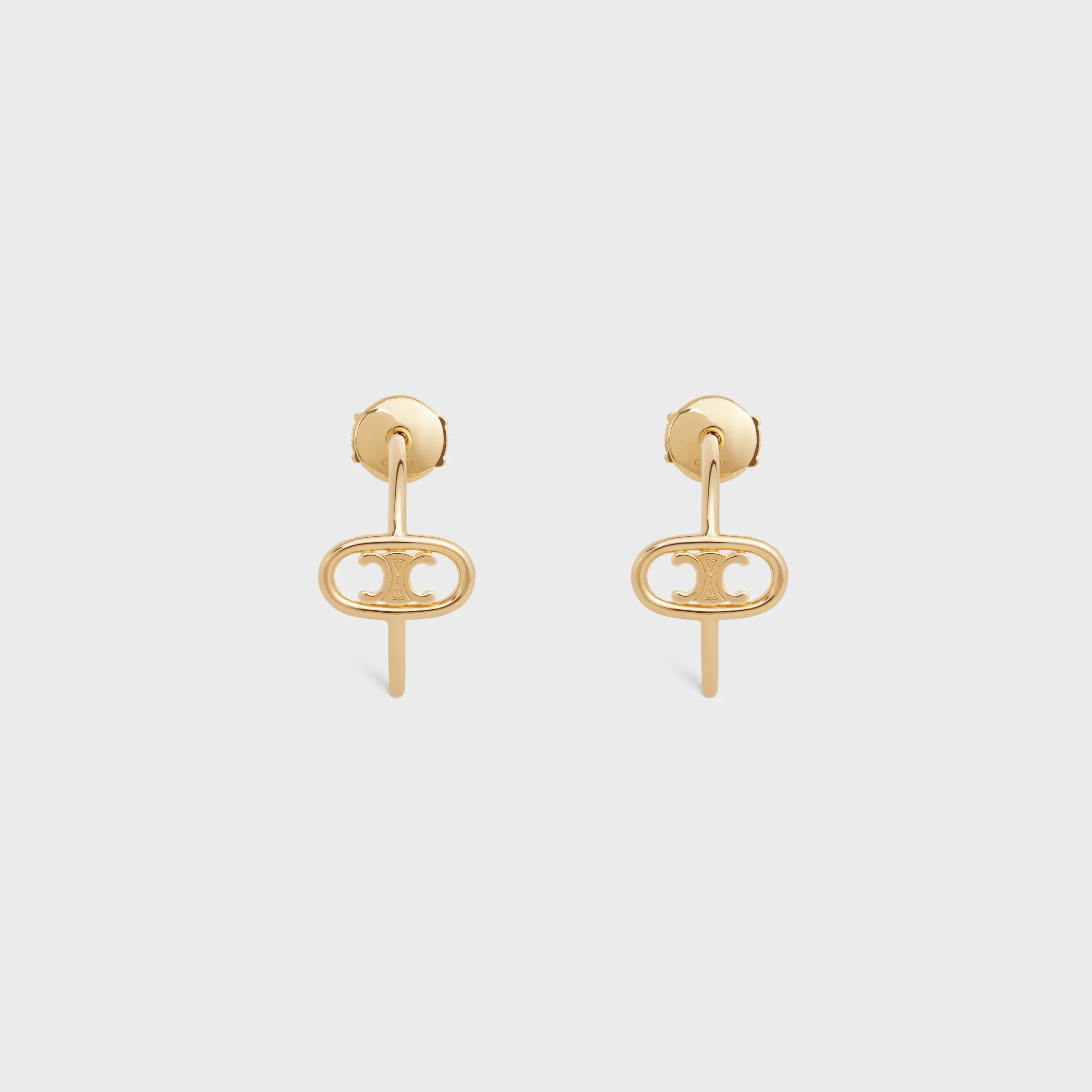 Maillon Triomphe Hoops in Yellow Gold