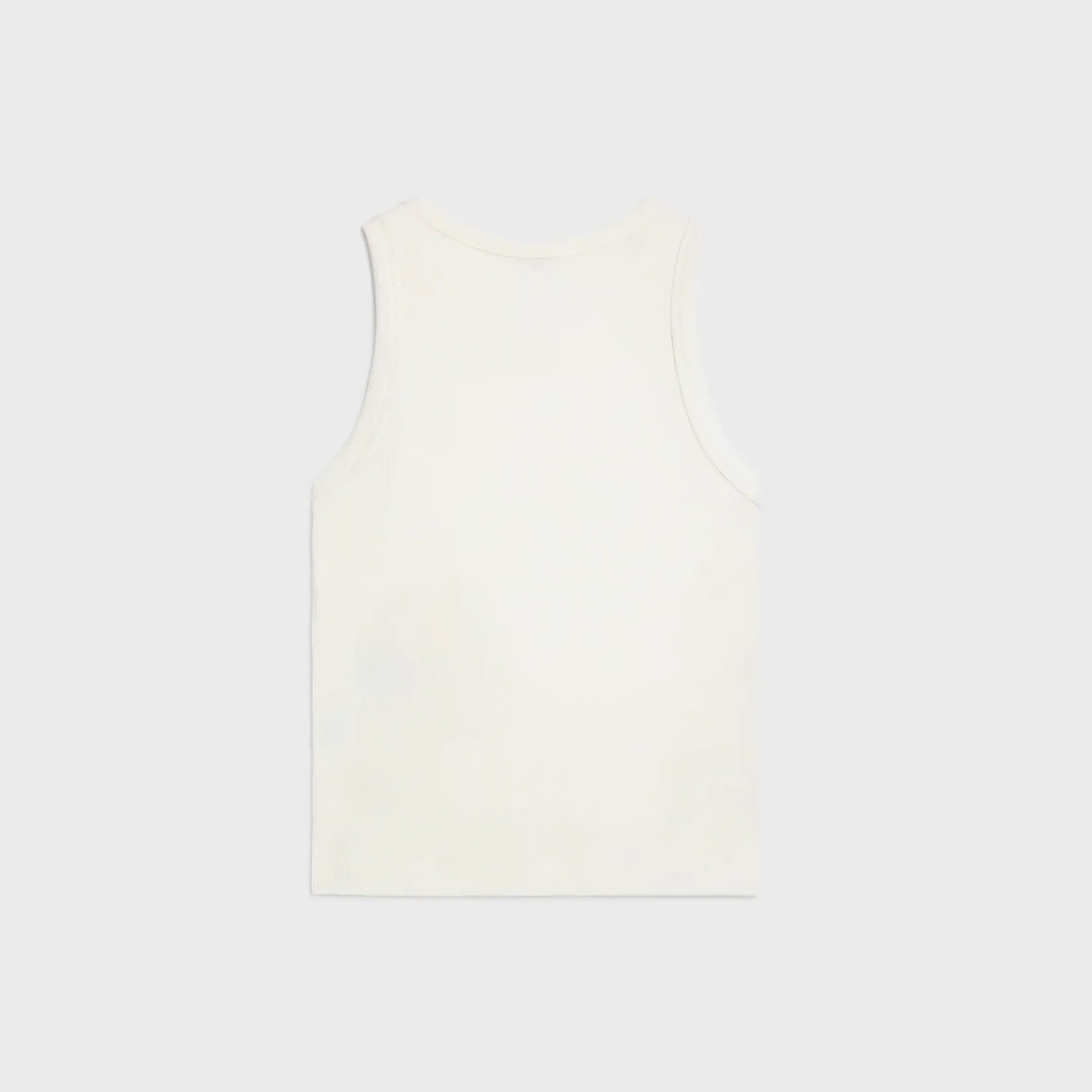 triomphe tank top IN ribbed cotton silk