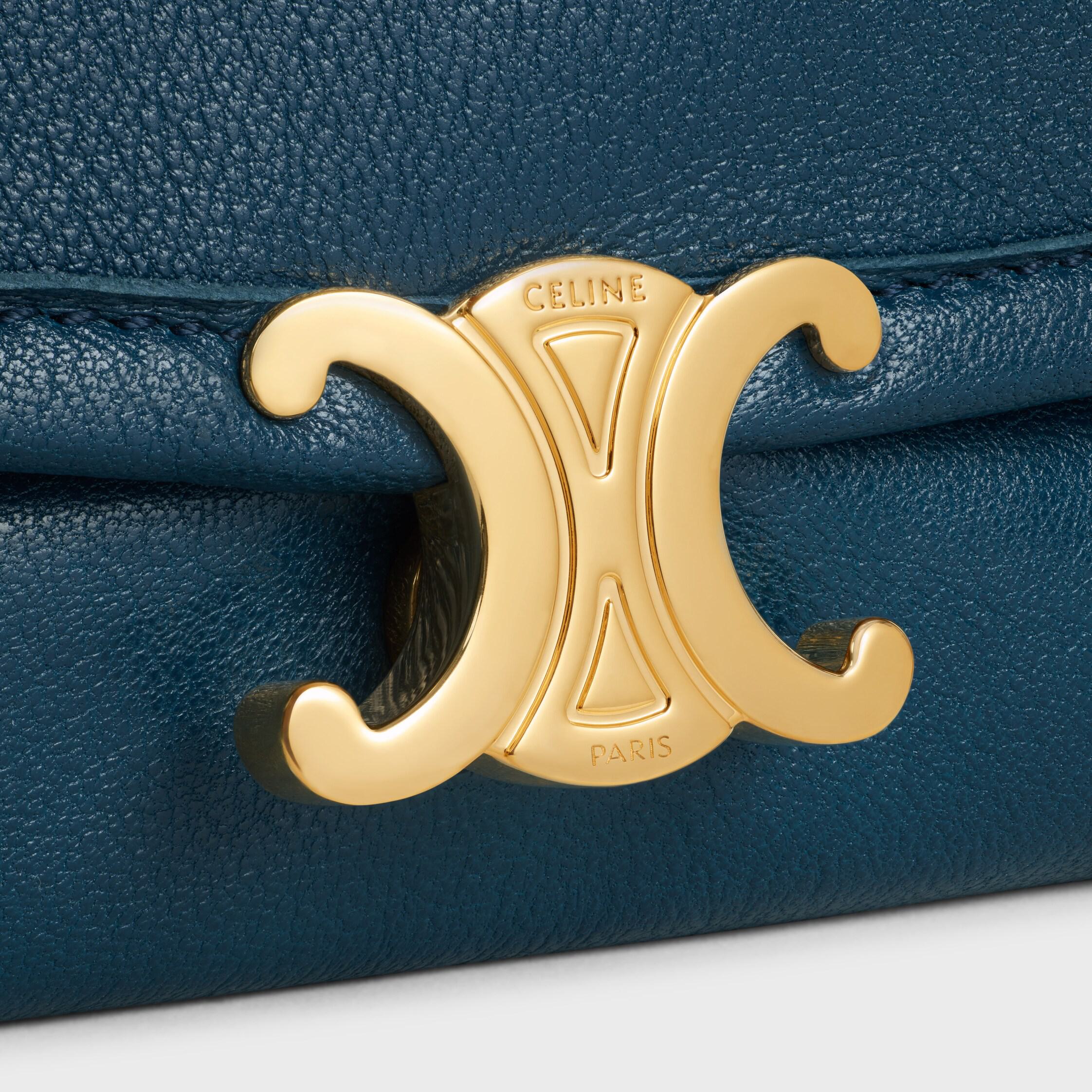 HALFMOON SOFT TRIOMPHE BAG IN SUPPLE SHINY LAMBSKIN