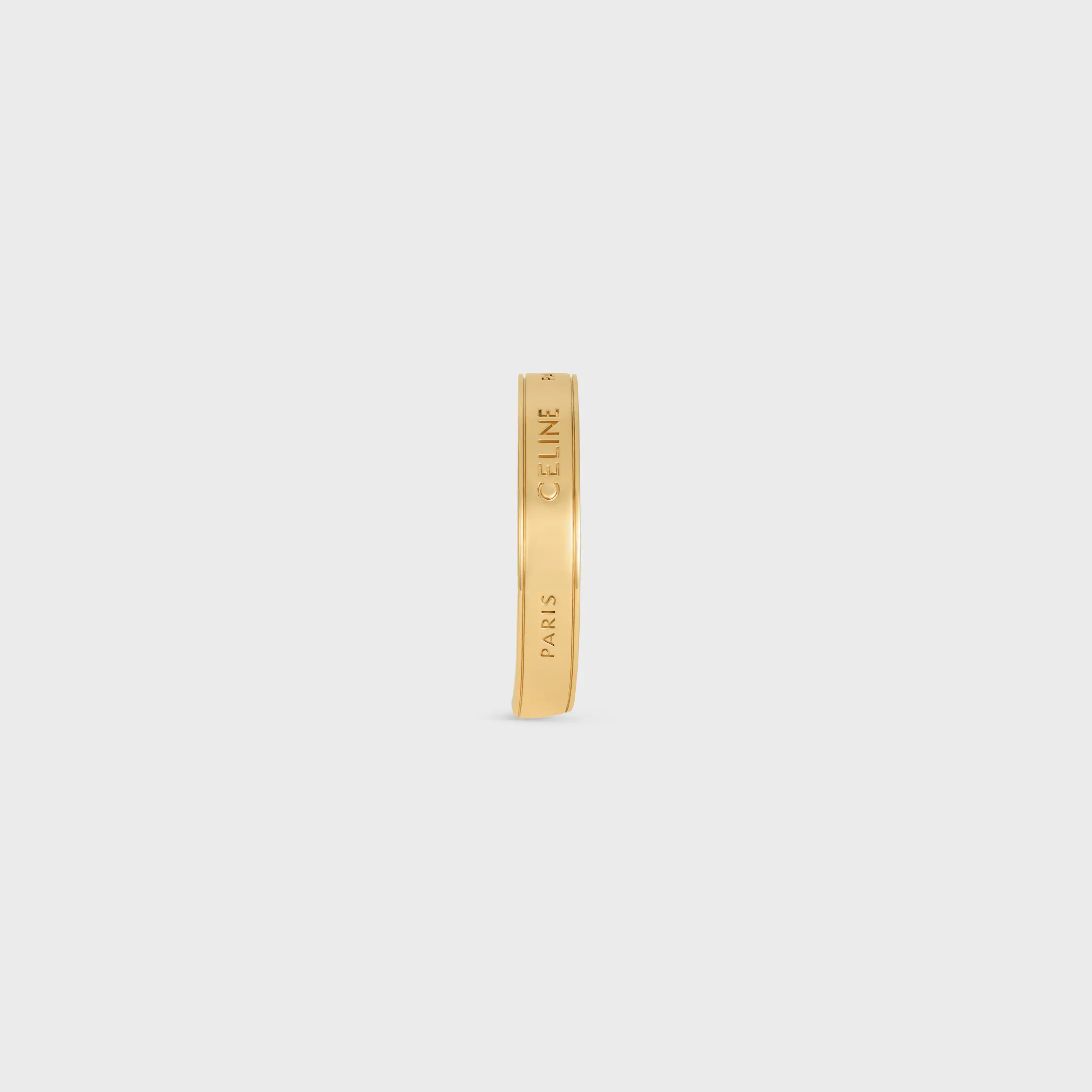 Celine Ribbon Small Cuff in Brass with gold finish