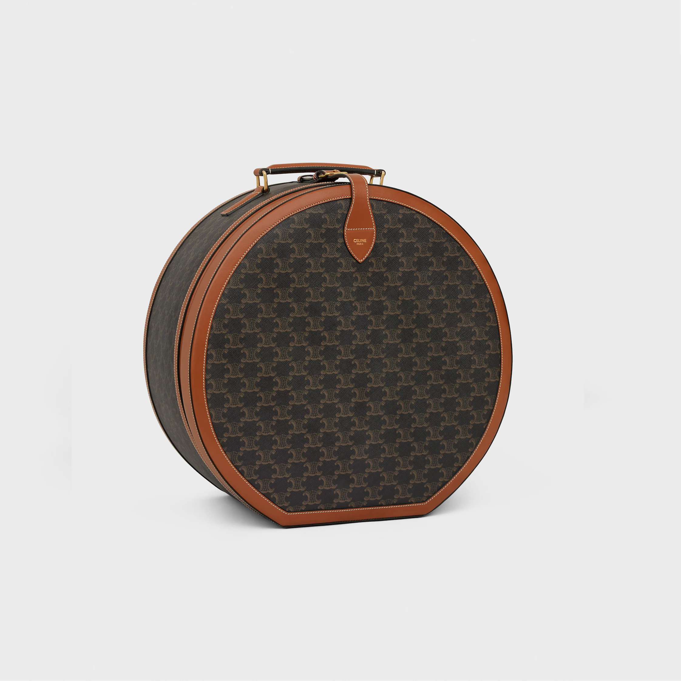 Fedora case in triomphe canvas and calfskin