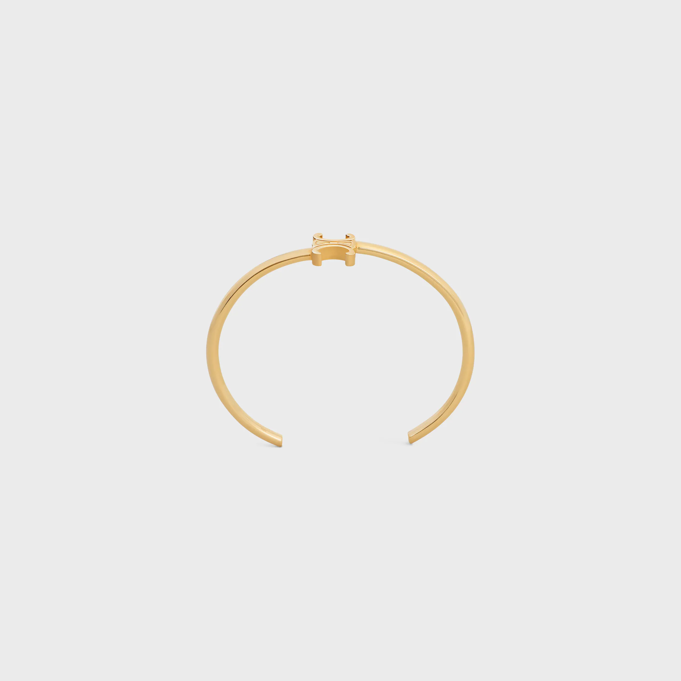 Triomphe Asymmetric Cuff in Brass with Gold Finish