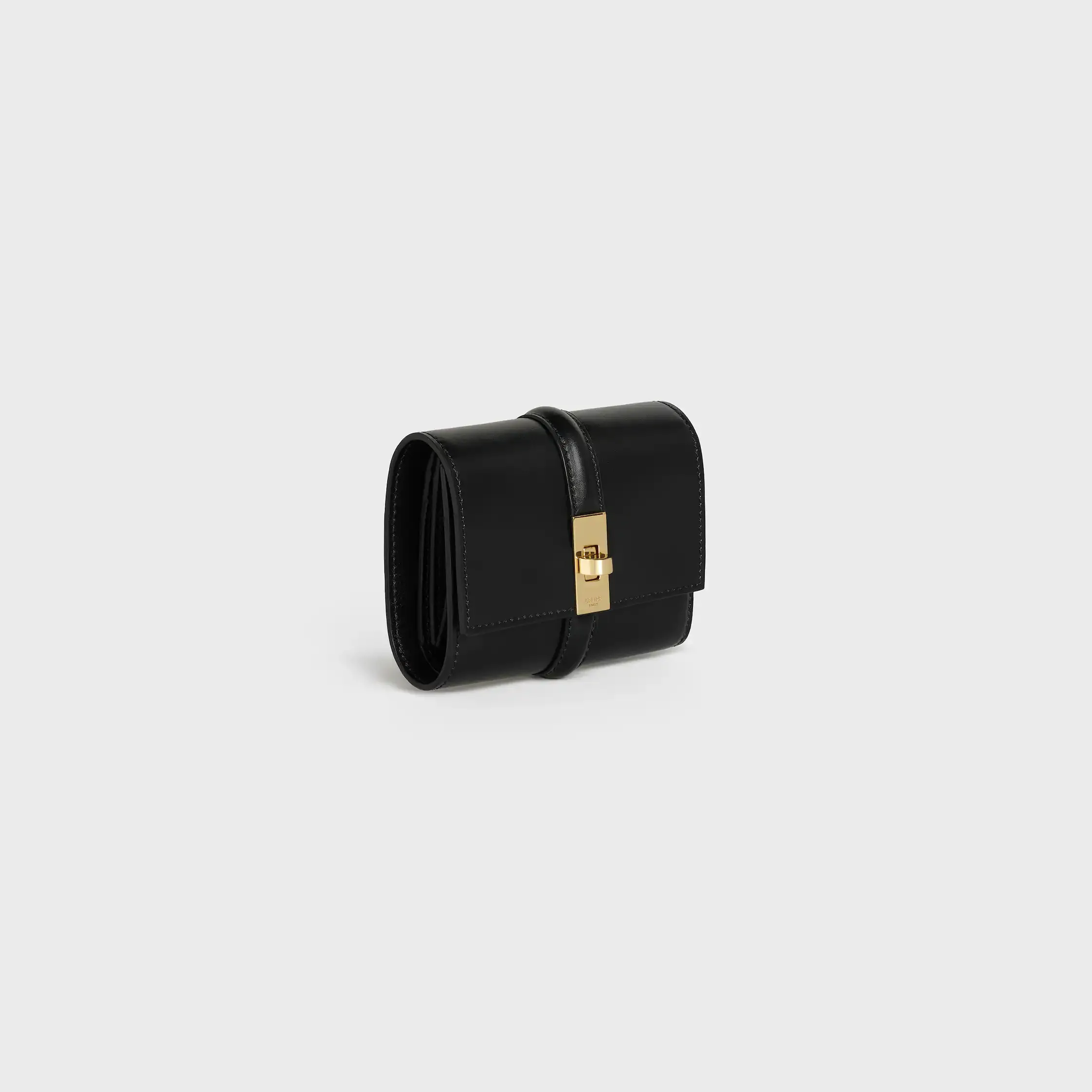 Small Trifold wallet 16 IN Satinated Calfskin