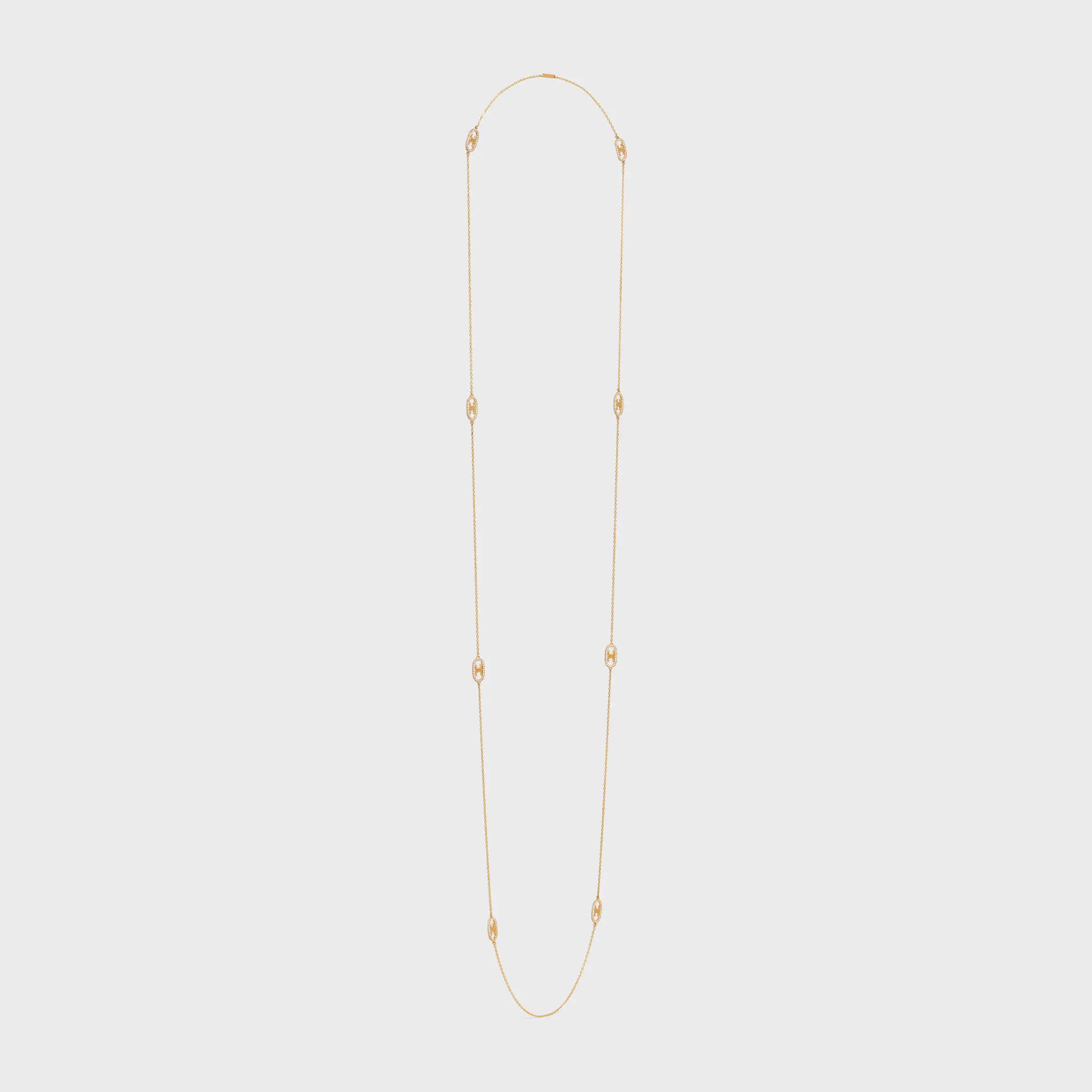 Maillon Triomphe Sautoir in Yellow Gold and Diamonds