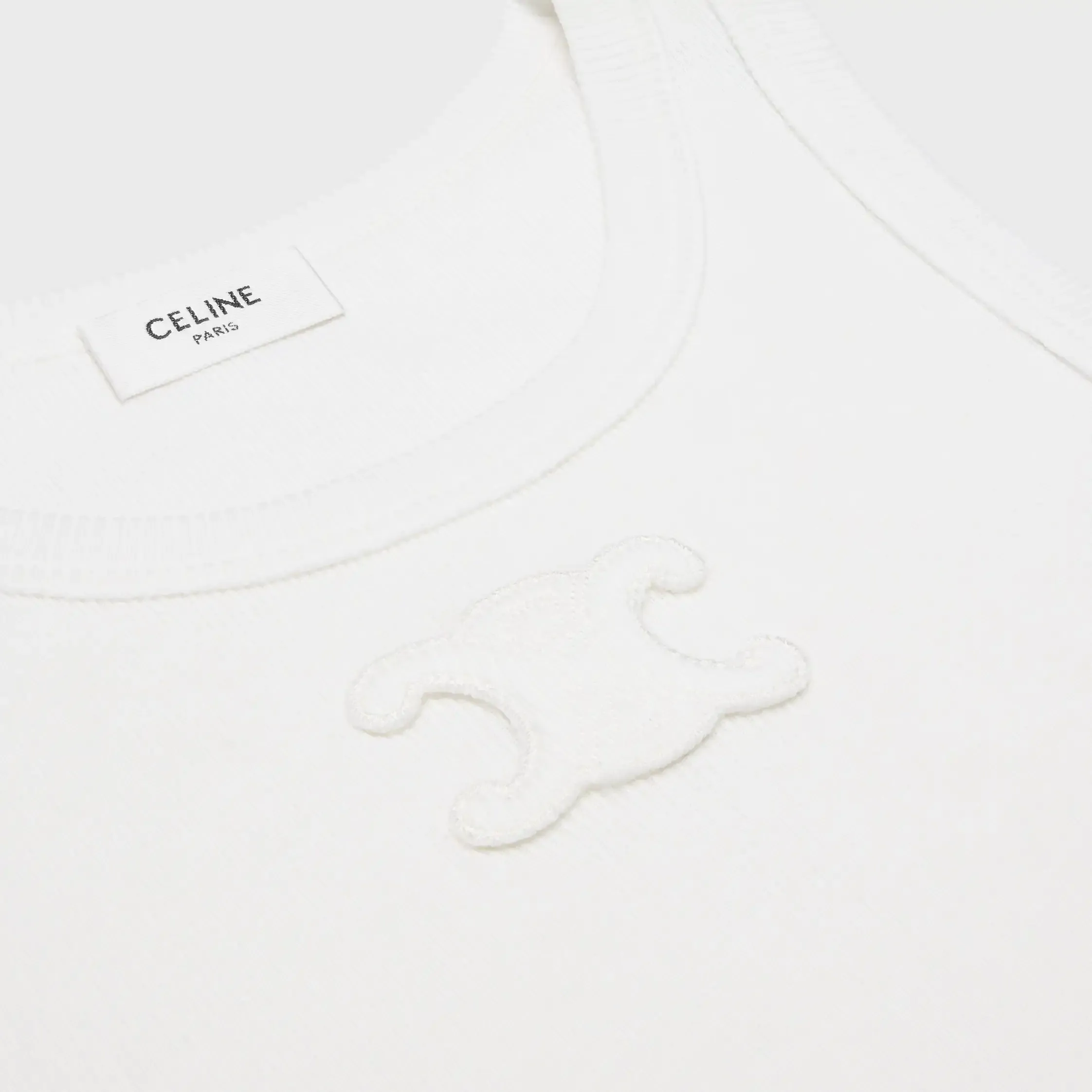 triomphe tank top IN ribbed cotton
