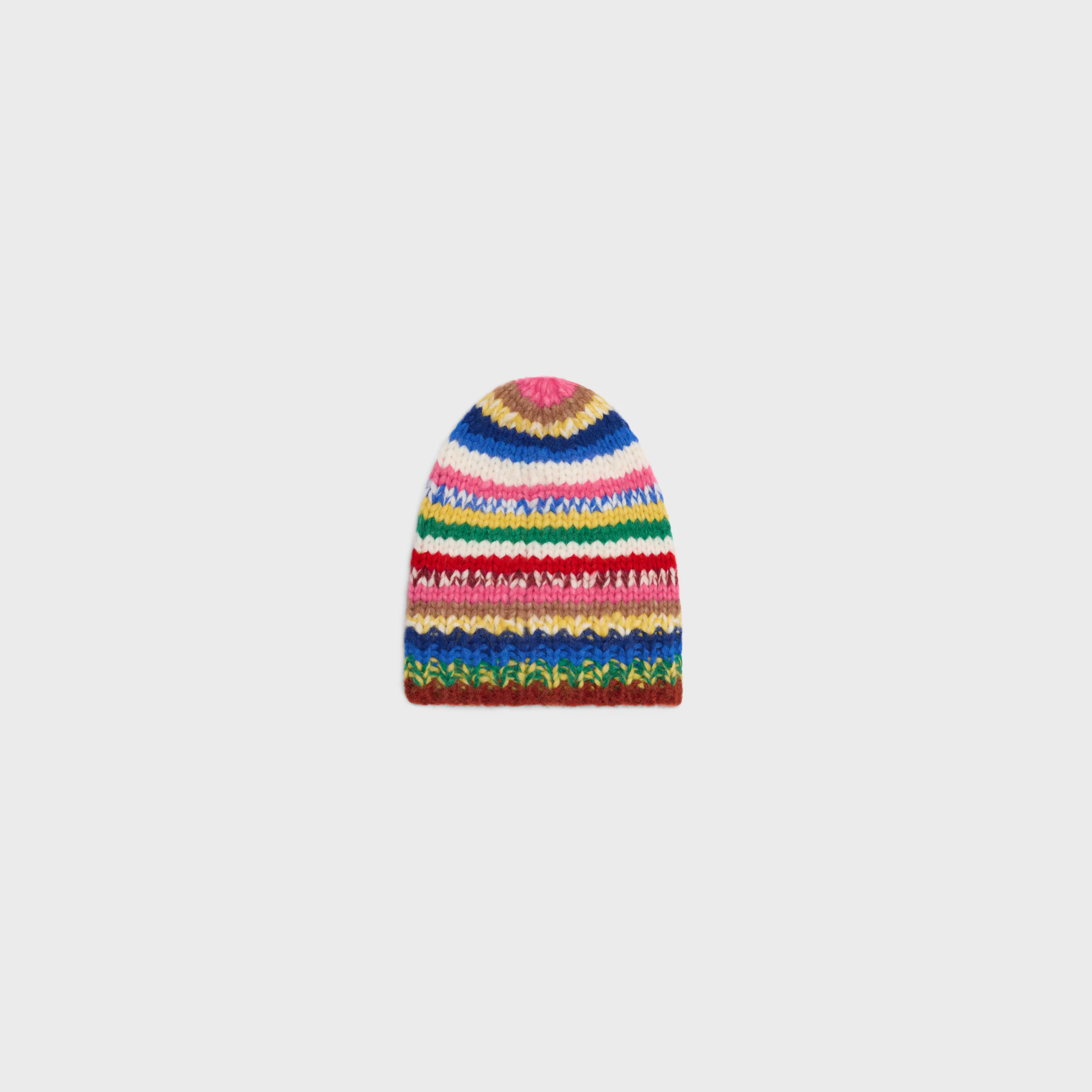 BEANIE IN MOULINE ALPACA AND WOOL