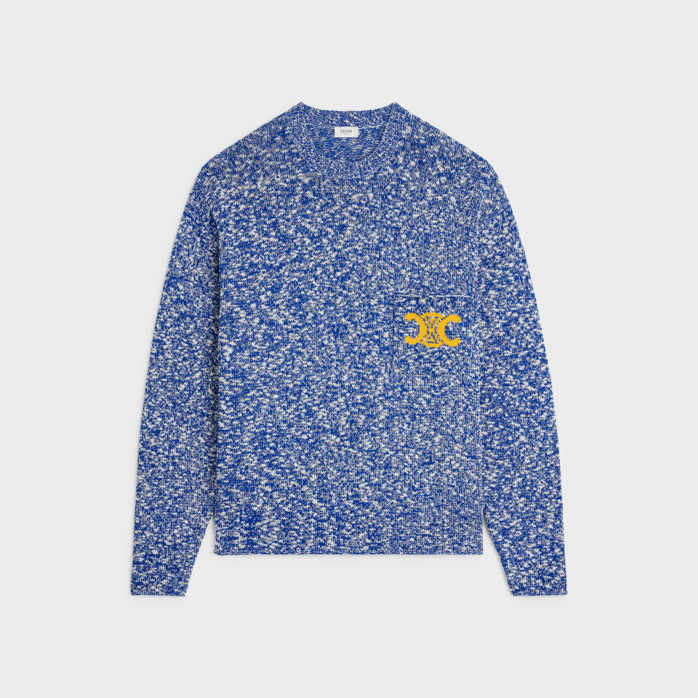 oversized crewneck sweater IN mouline cotton