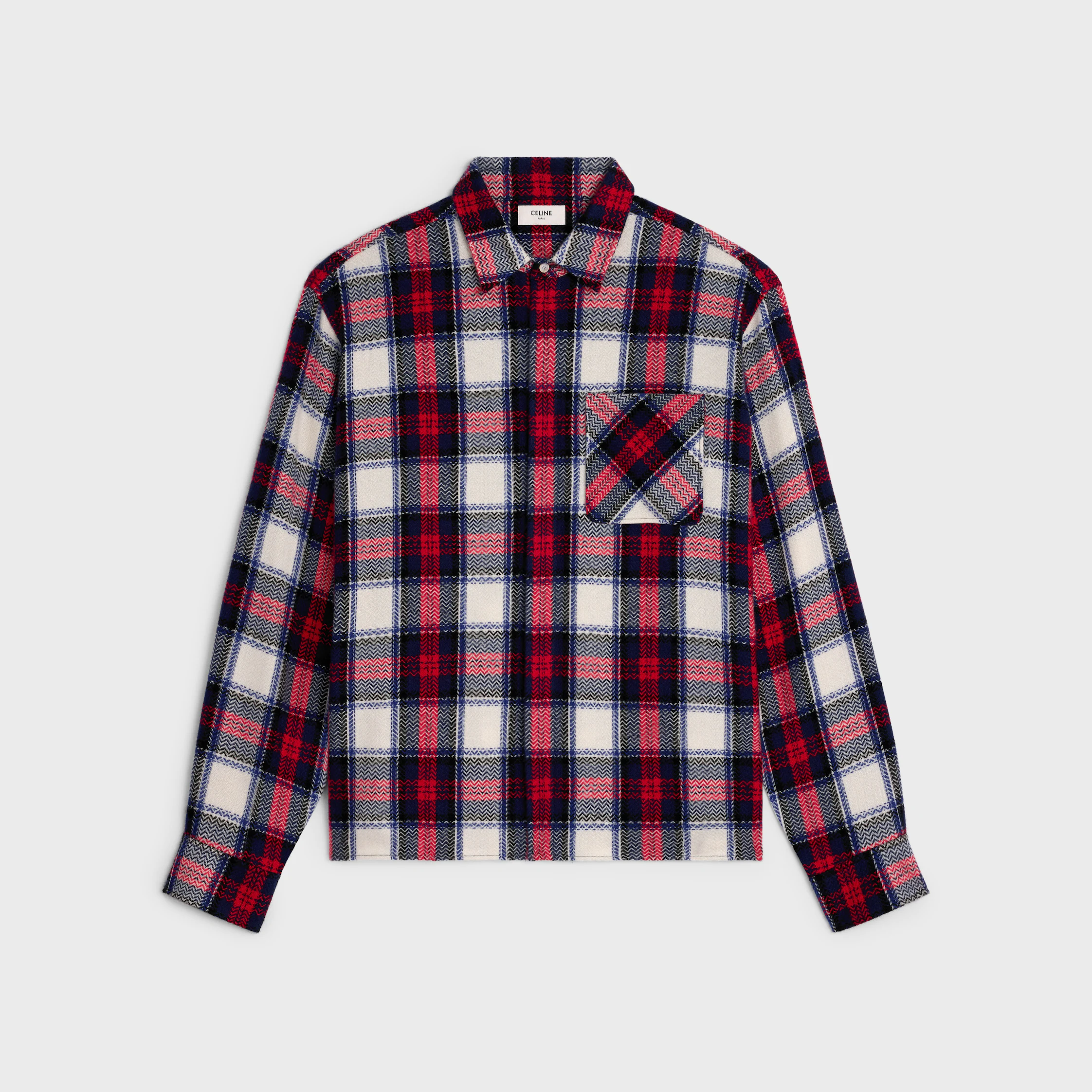 overshirt IN checked cashmere