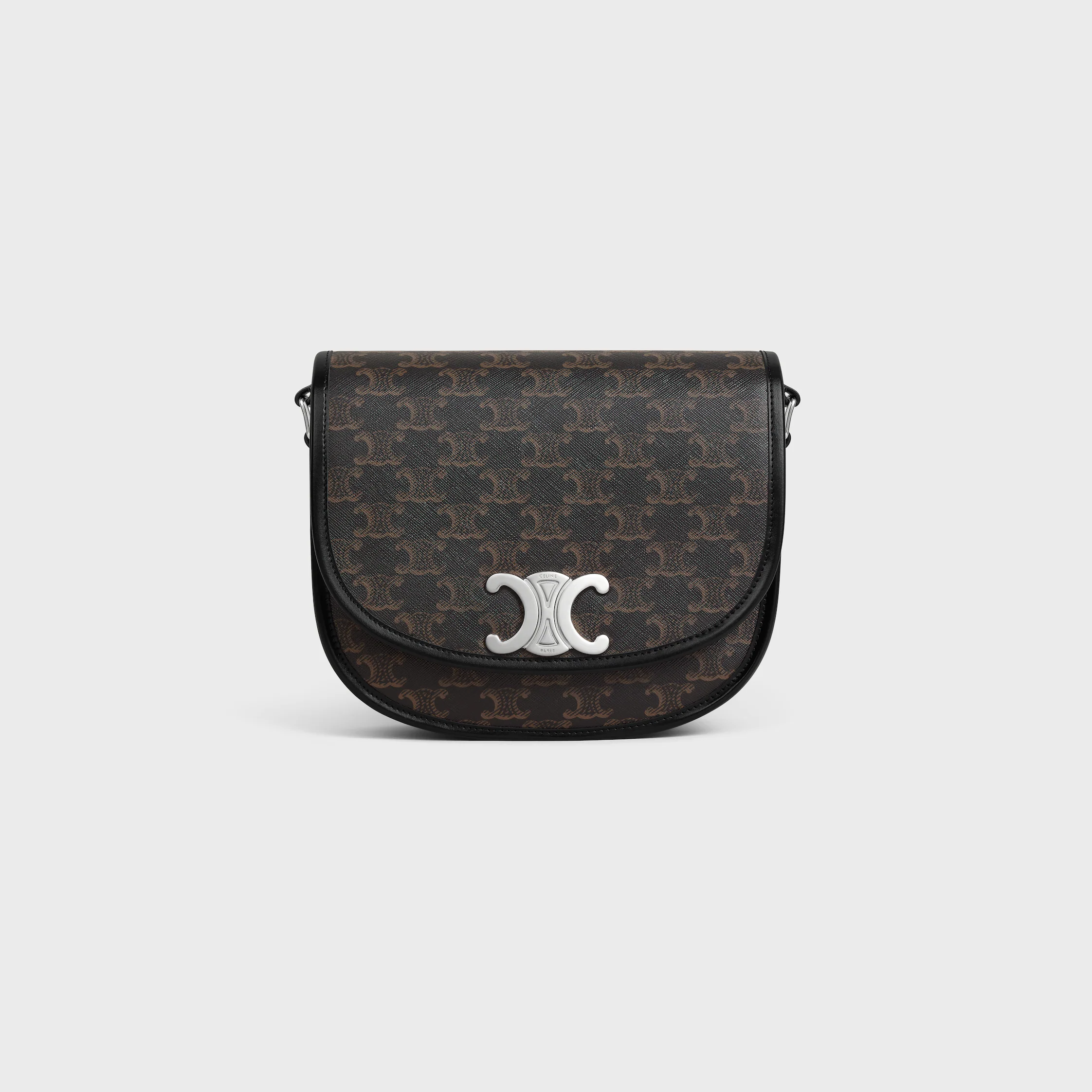 MEDIUM BESACE TRIOMPHE IN TRIOMPHE CANVAS AND CALFSKIN