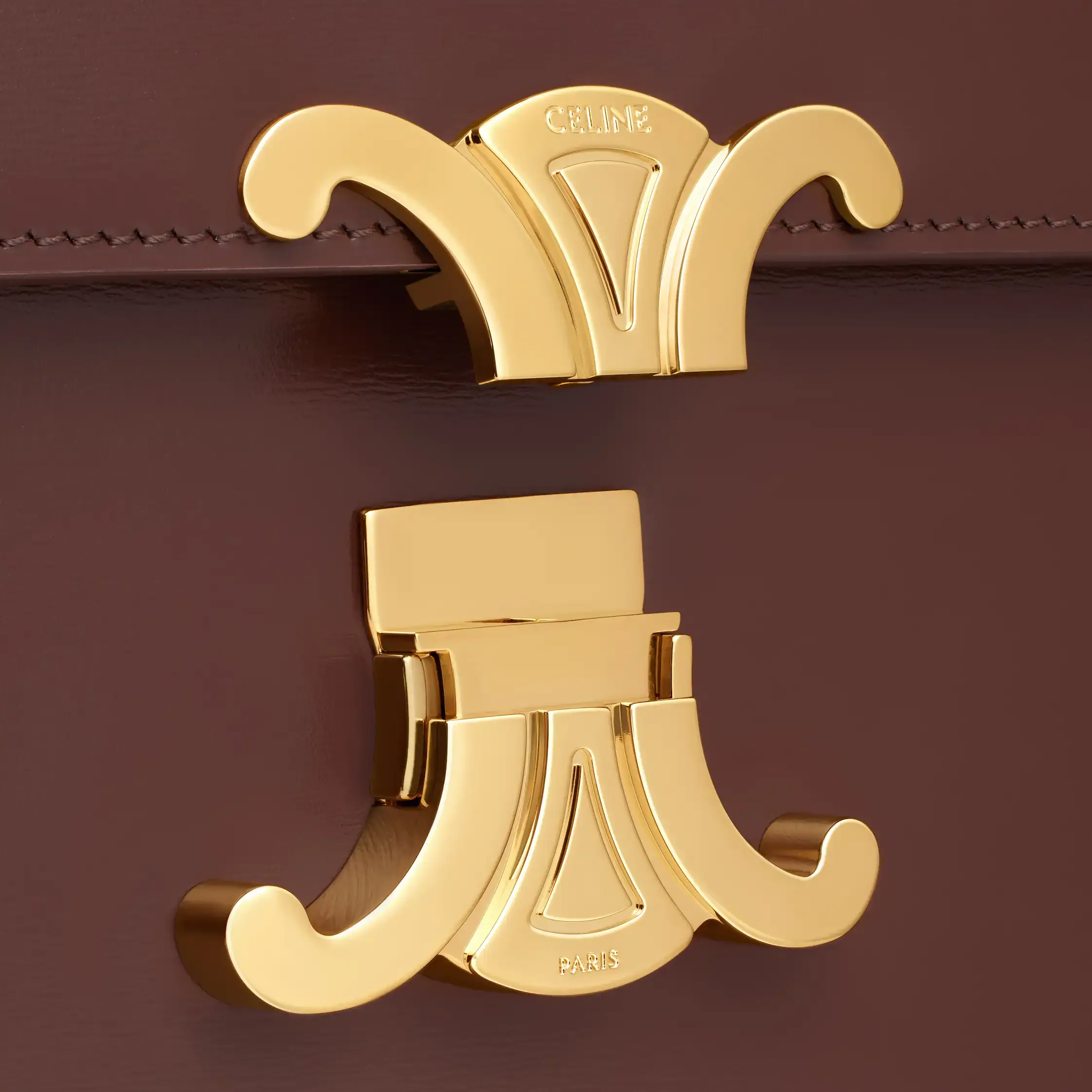CLASSIQUE TRIOMPHE BAG IN shiny calfskin
