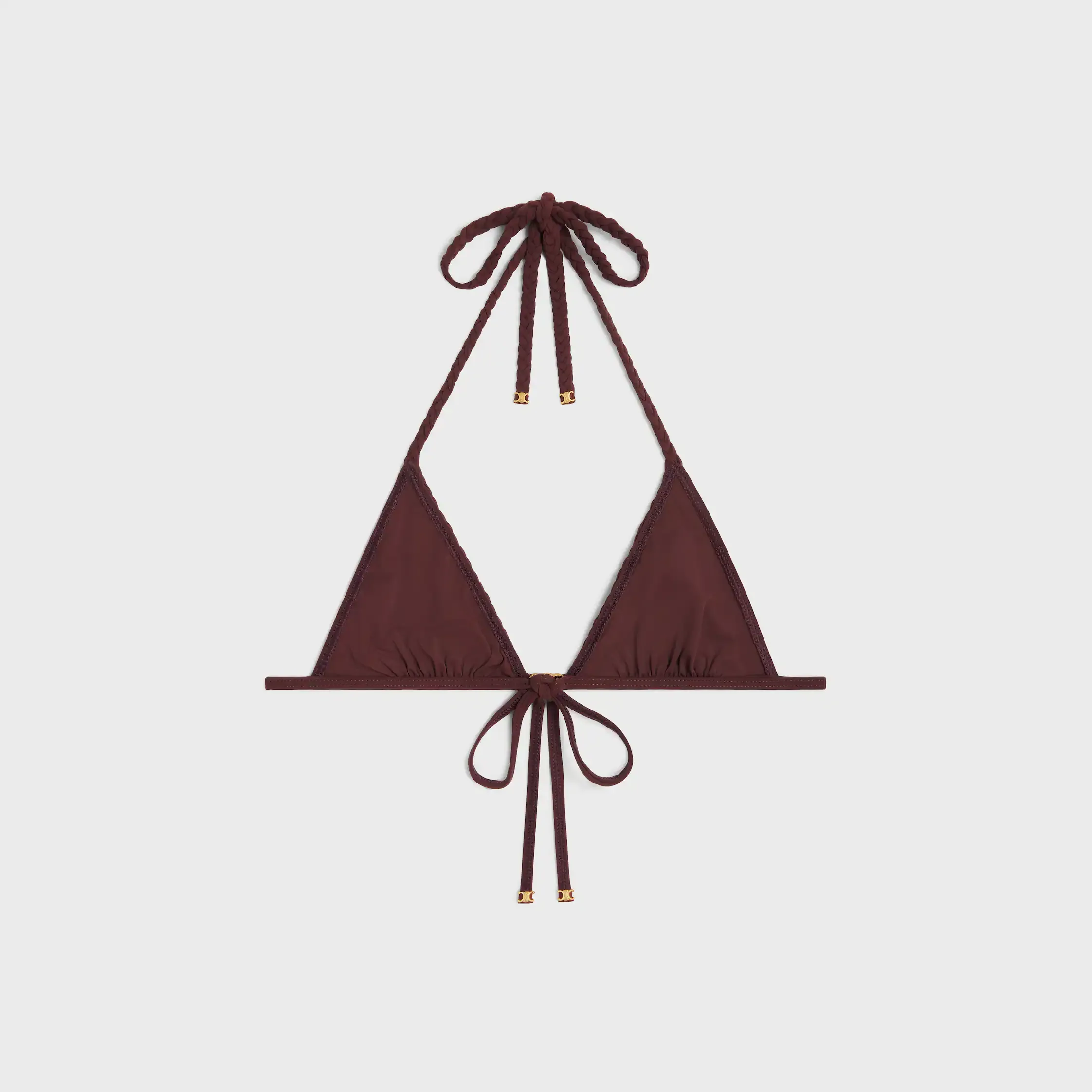 triomphe triangle top in matte jersey
