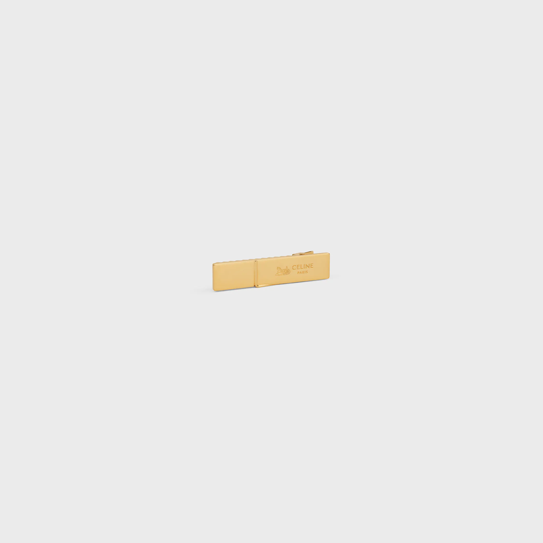 Celine Sulky Hair Clip in Brass with Gold Finish and Steel