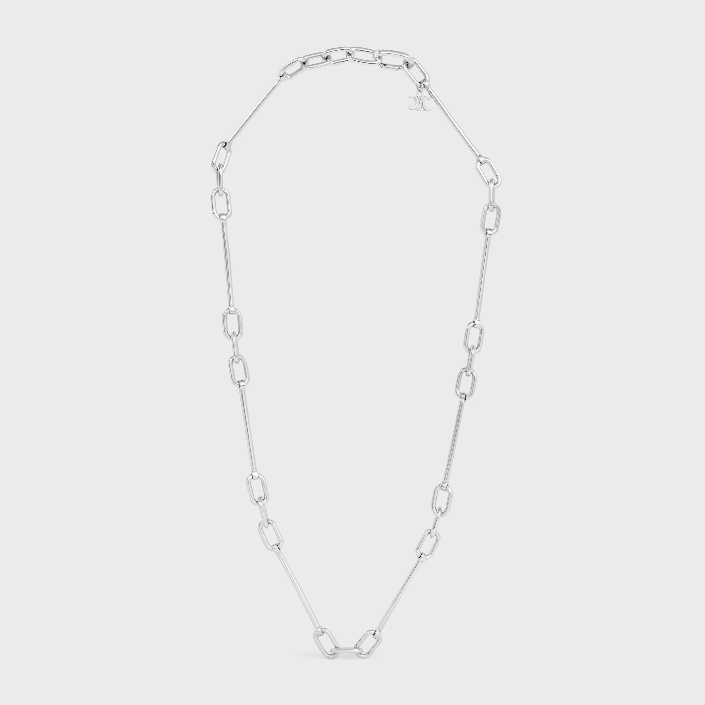 CHARMS NECKLACE IN BRASS WITH RHODIUM FINISH