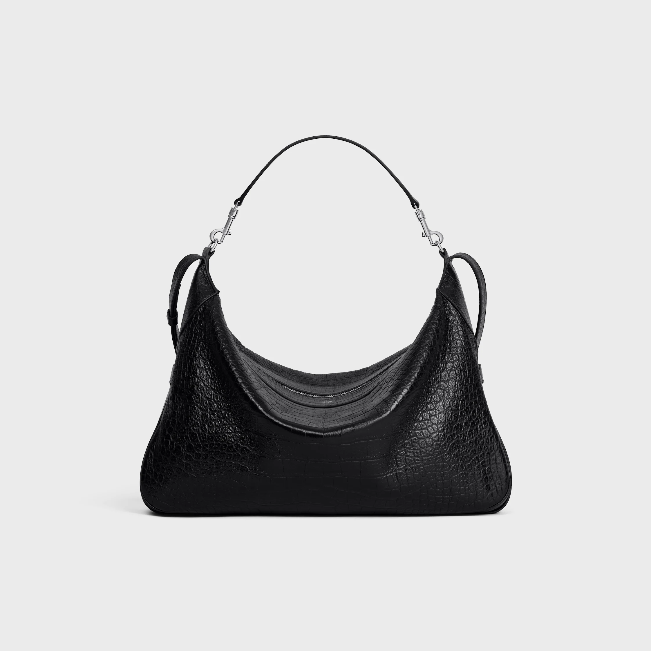 Large Strap Romy IN CROCODILE EMBOSSED DEERSKIN