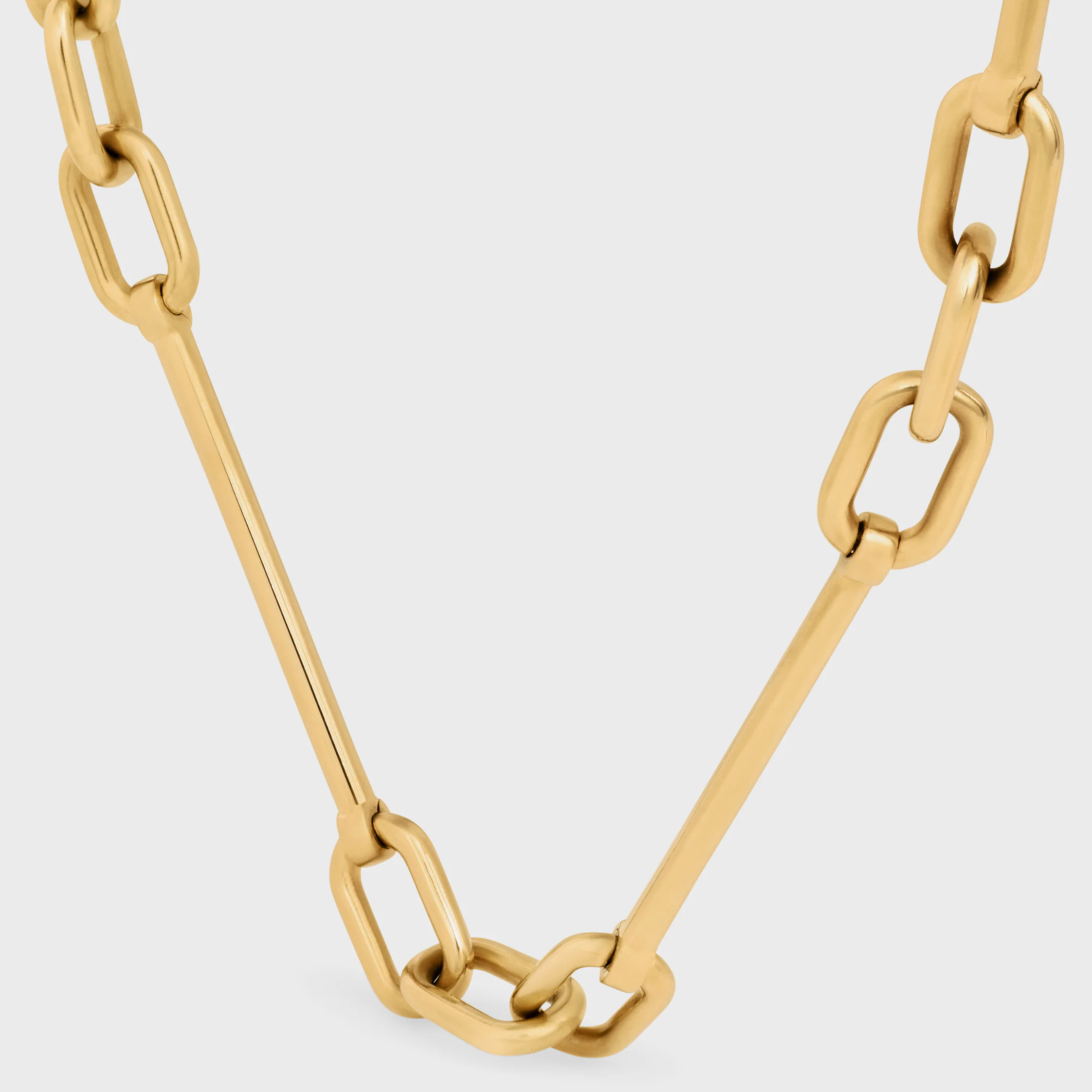 CHARMS NECKLACE IN BRASS WITH GOLD FINISH