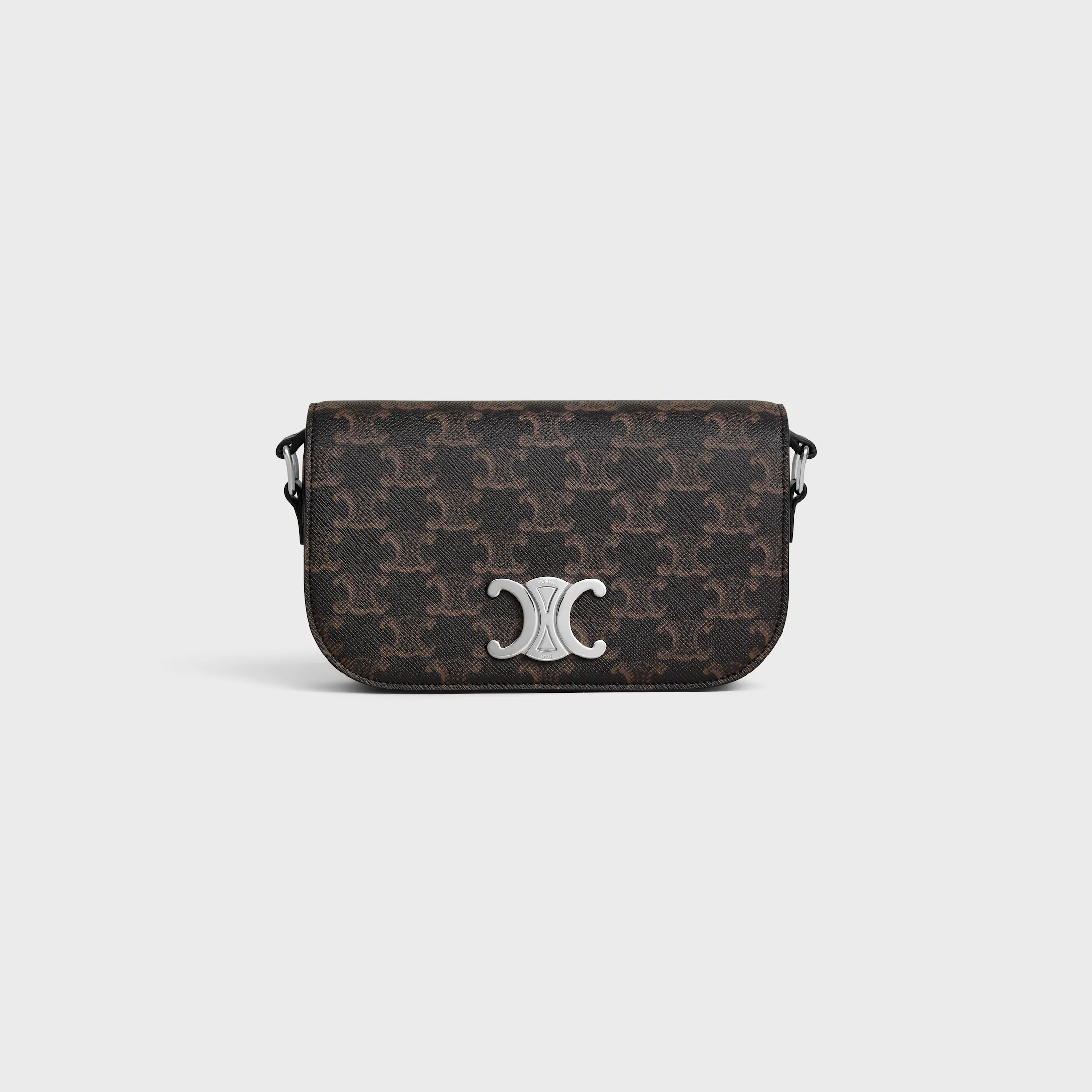 SMALL CROSSBODY BAG TRIOMPHE IN TRIOMPHE CANVAS AND CALFSKIN