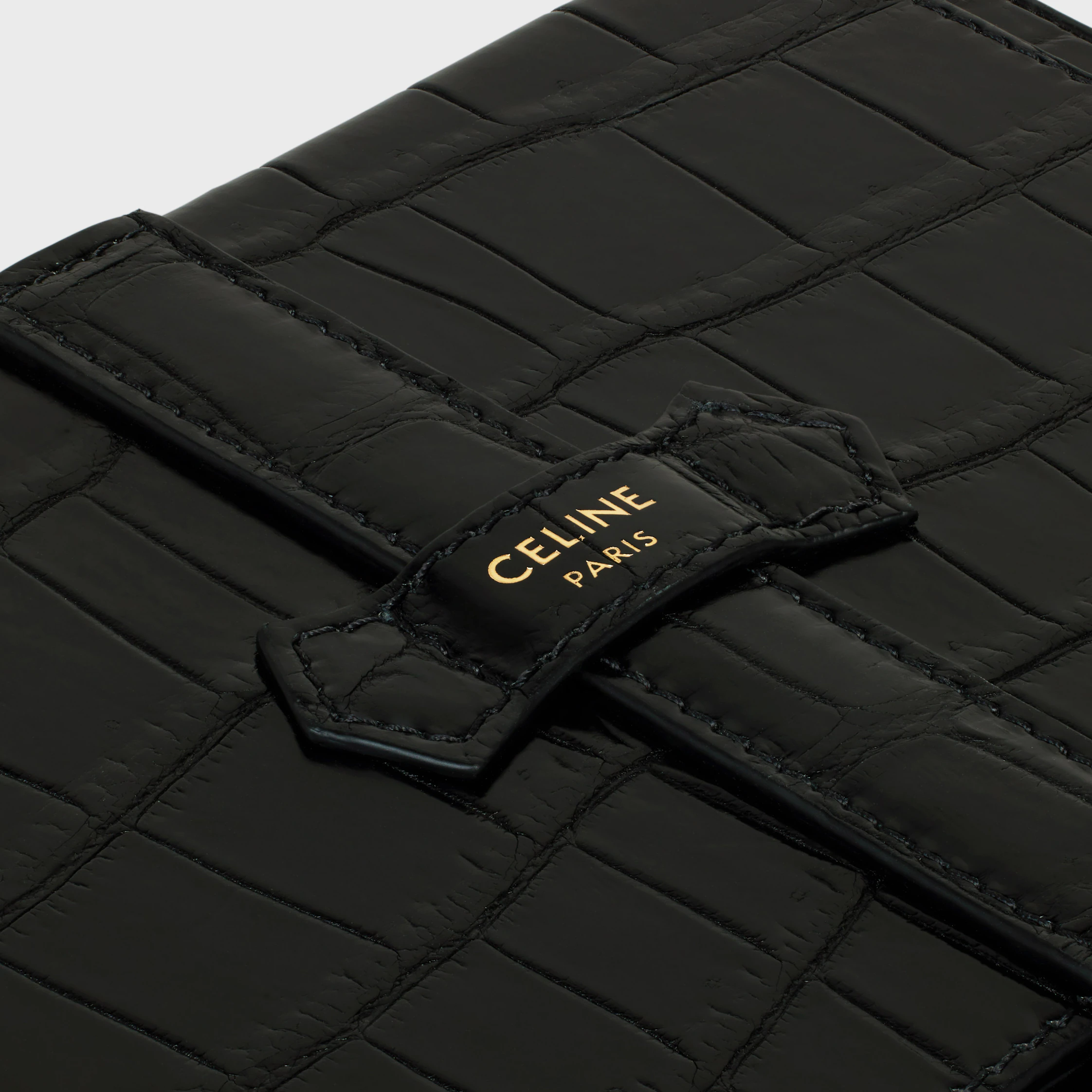 large jewels case in crocodile