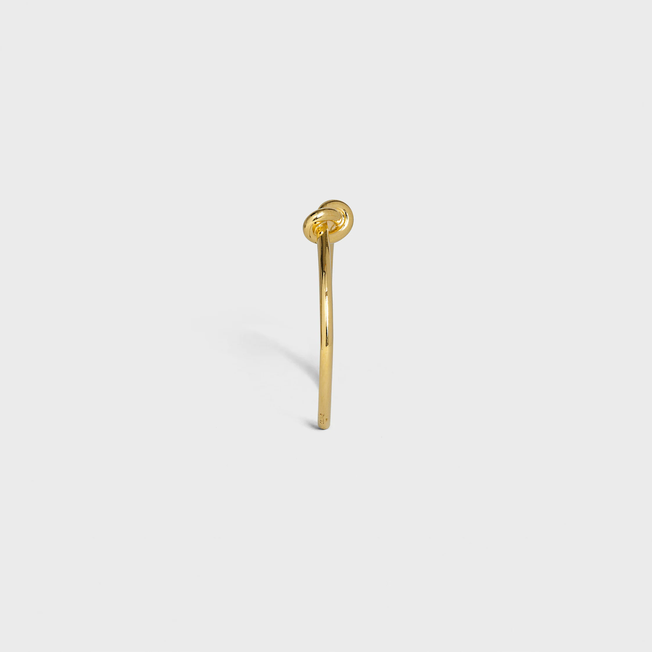 Knot extra-thin bracelet in brass with gold finish