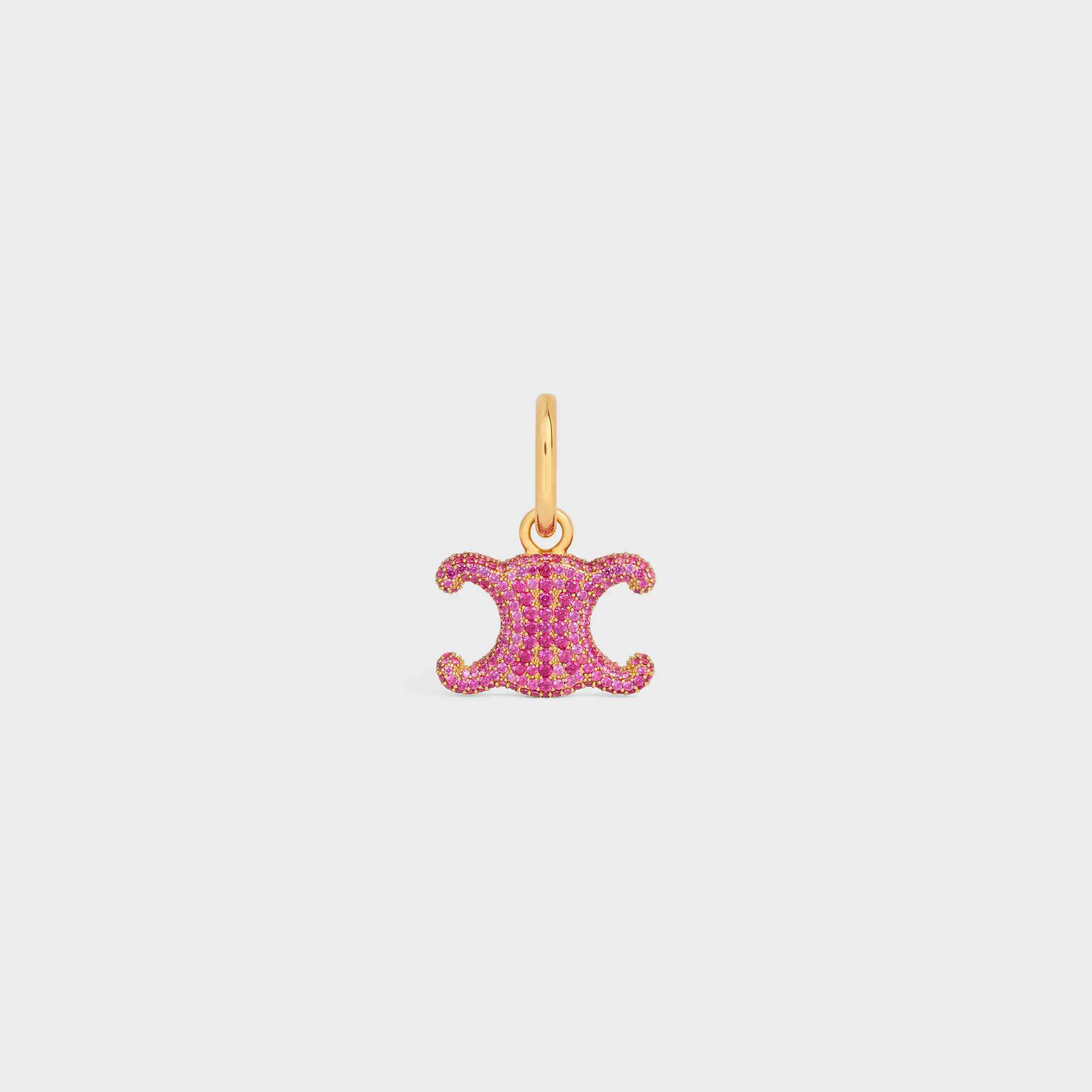 CHARMS TRIOMPHE STRASS AND BRASS WITH GOLD FINISH