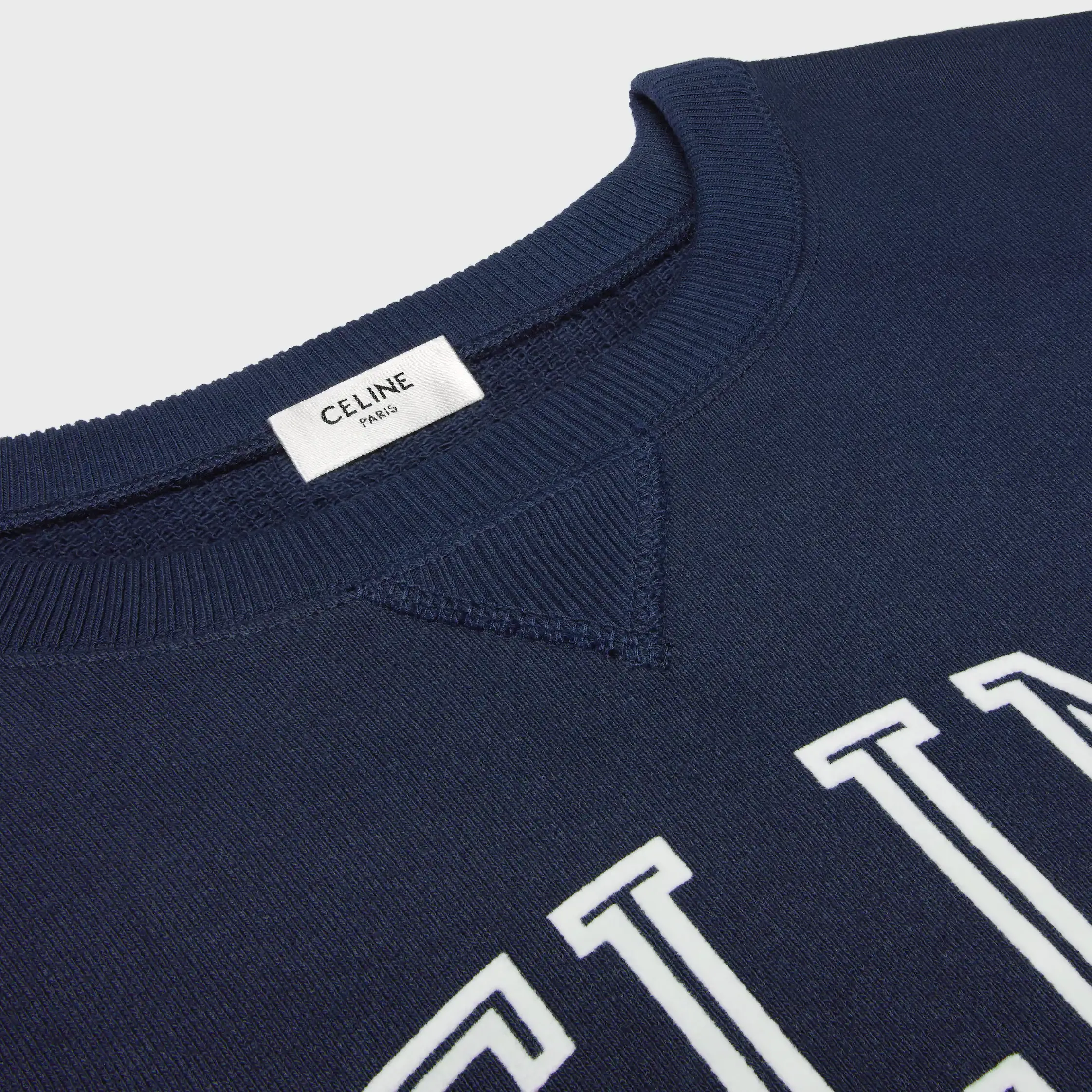 loose sweatshirt IN cotton fleece