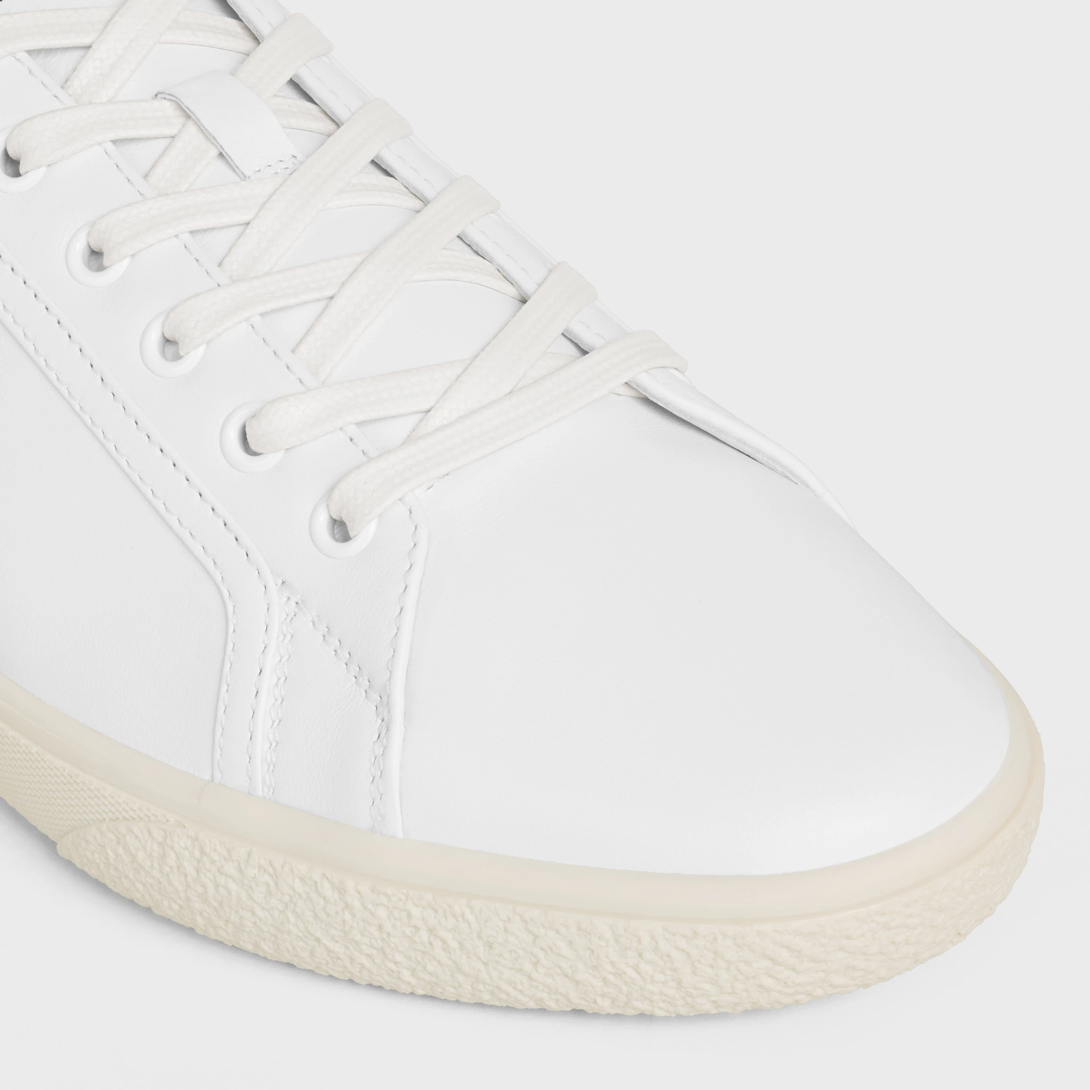 CELINE LOU LOW LACE-UP SNEAKER WITH TRIOMPHE IN LAMBSKIN