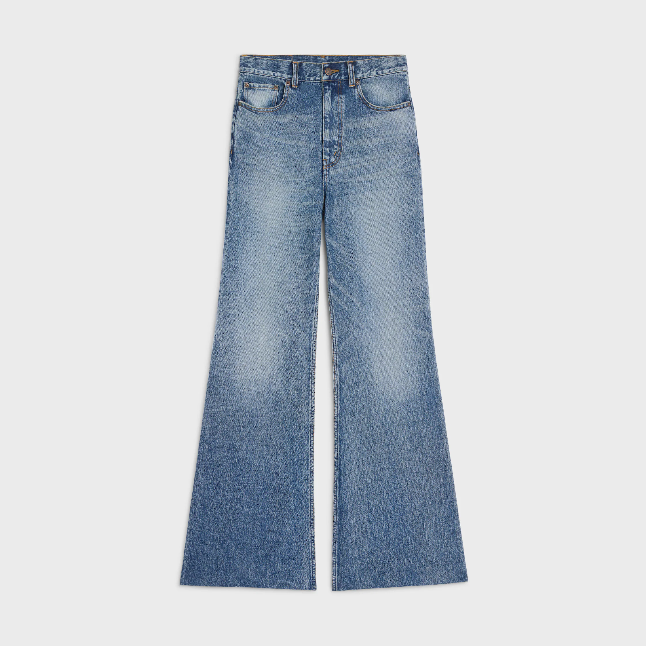 flare jeans 001 in cotton denim