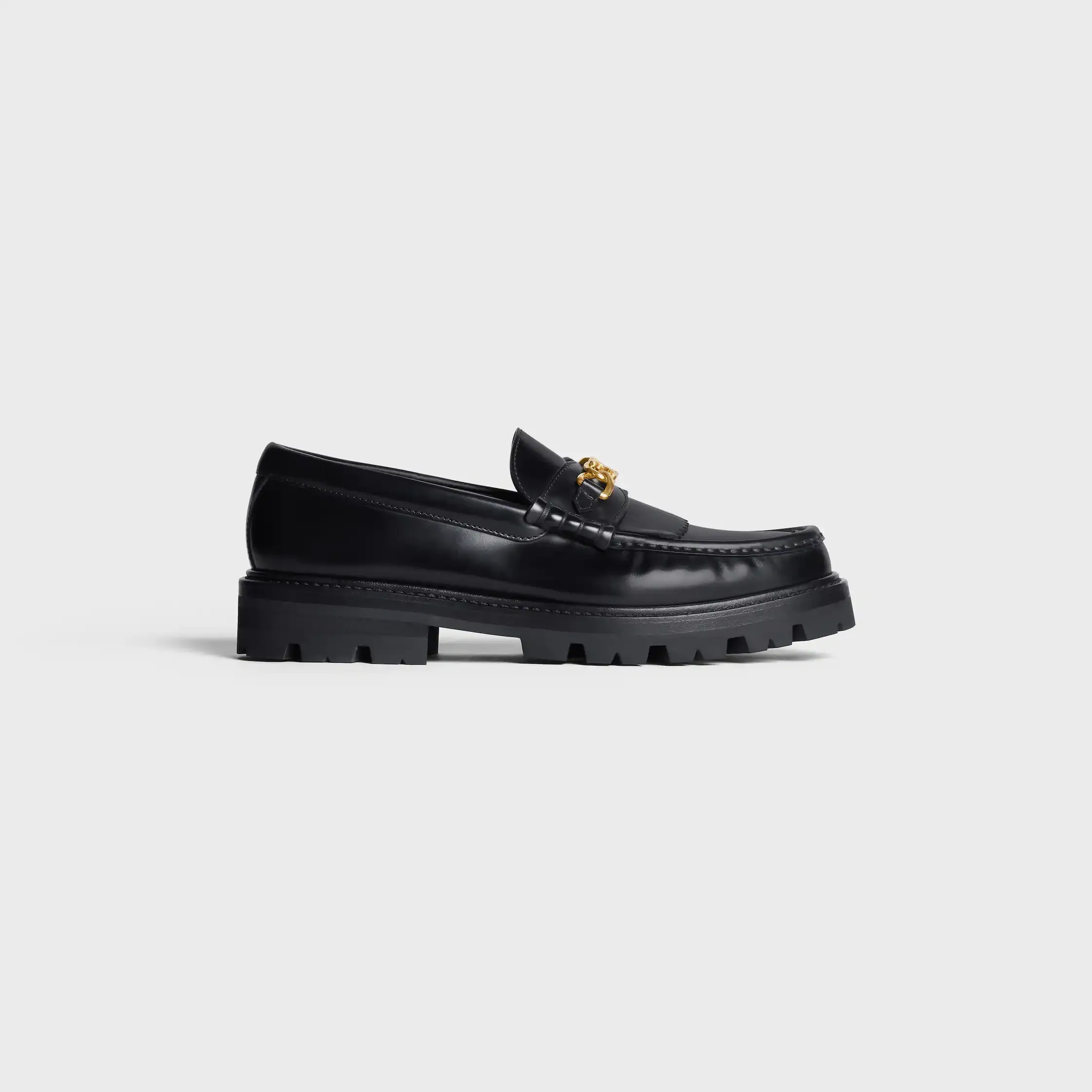 MARGARET LOAFER WITH TRIOMPHE in POLISHED BULL