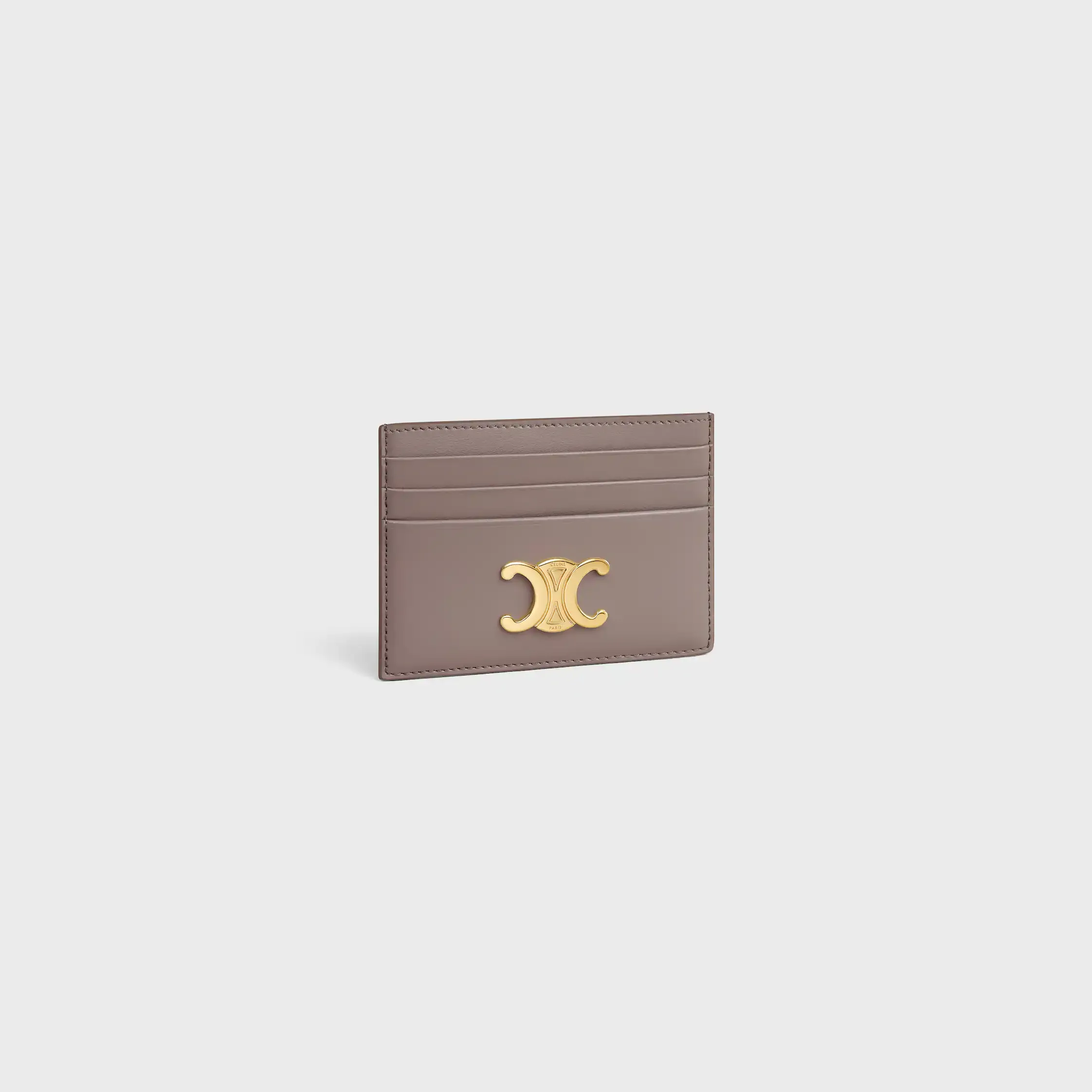 CARD HOLDER TRIOMPHE IN Shiny calfskin