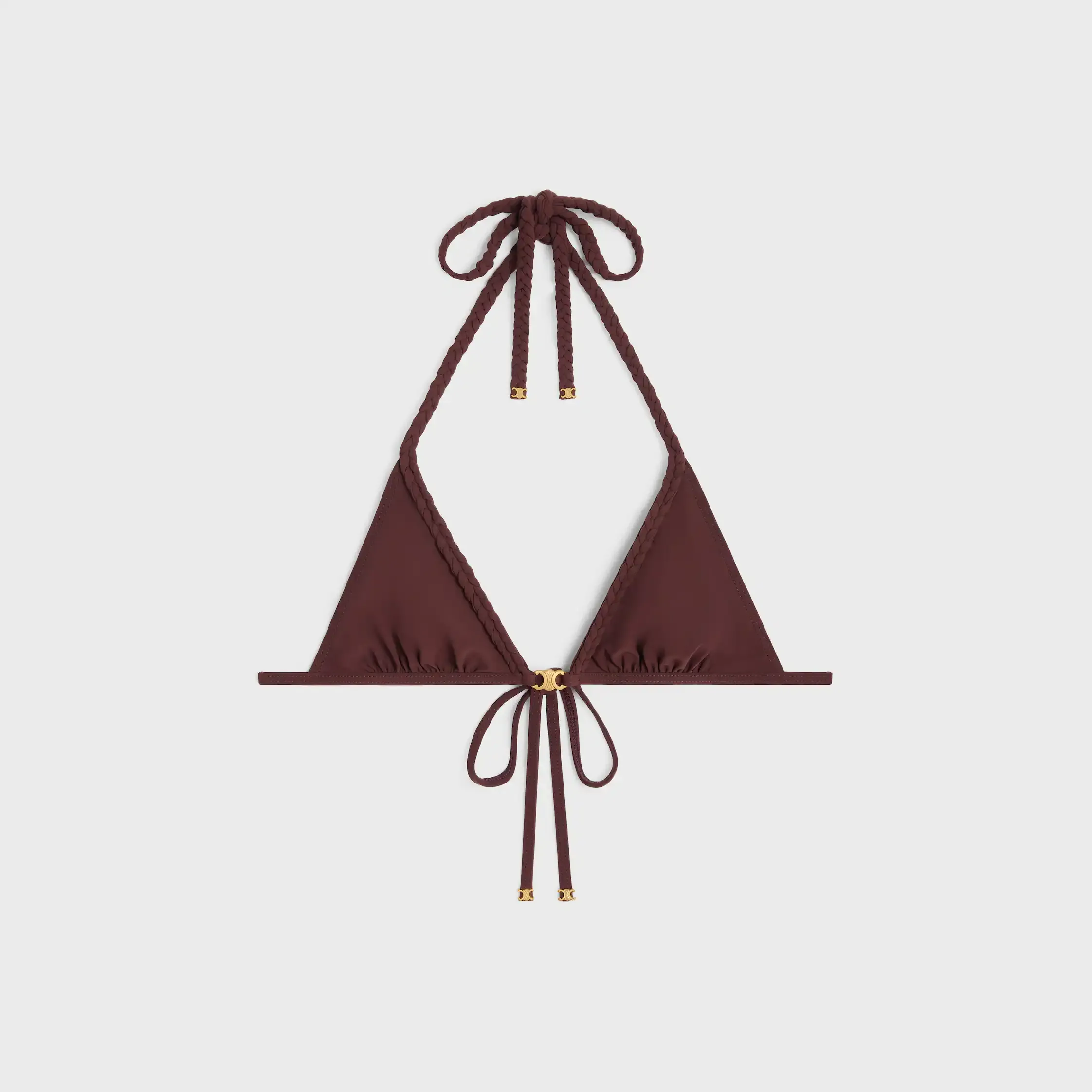 triomphe triangle top in matte jersey